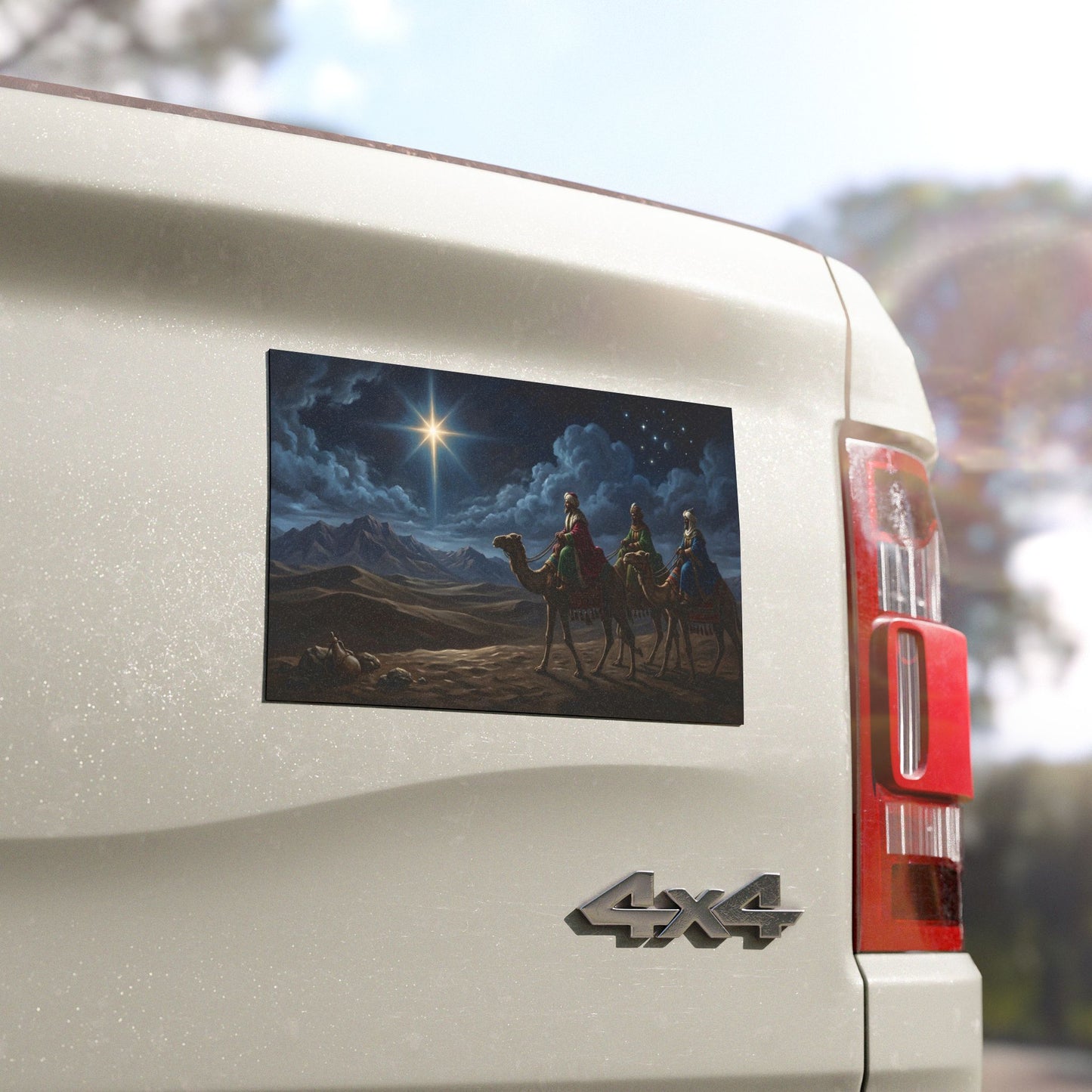 “Journey to Bethlehem - Wise Men Follow the Star” - Car Magnet