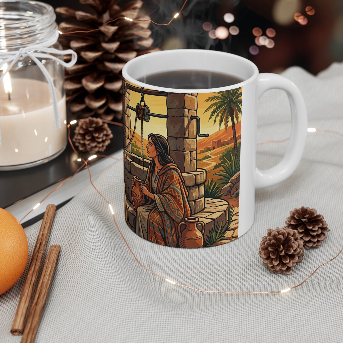 “Living Water - Jesus and the Woman at the Well” - Coffee Mug