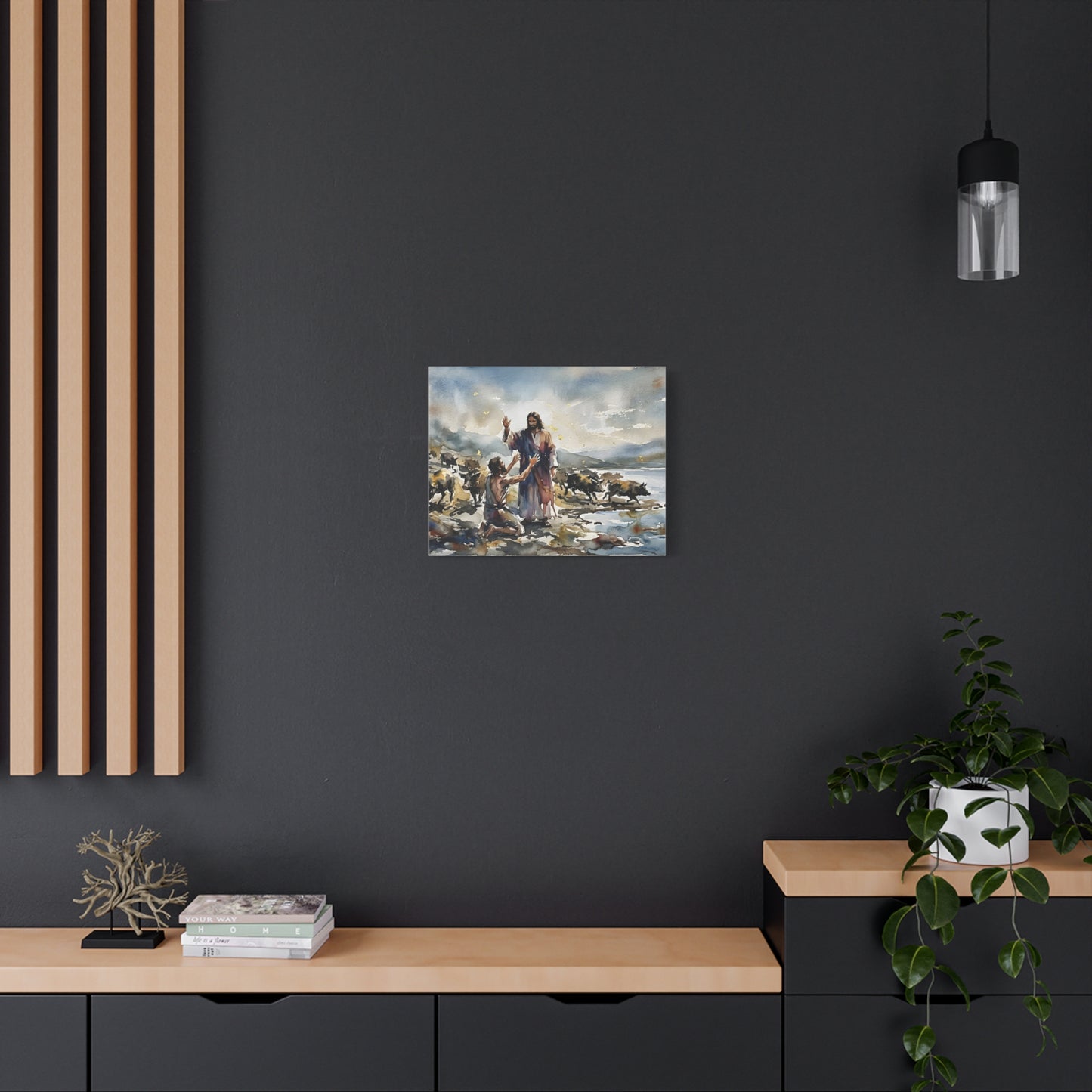 “Unchained - Jesus and the Demoniac” - Canvas Art