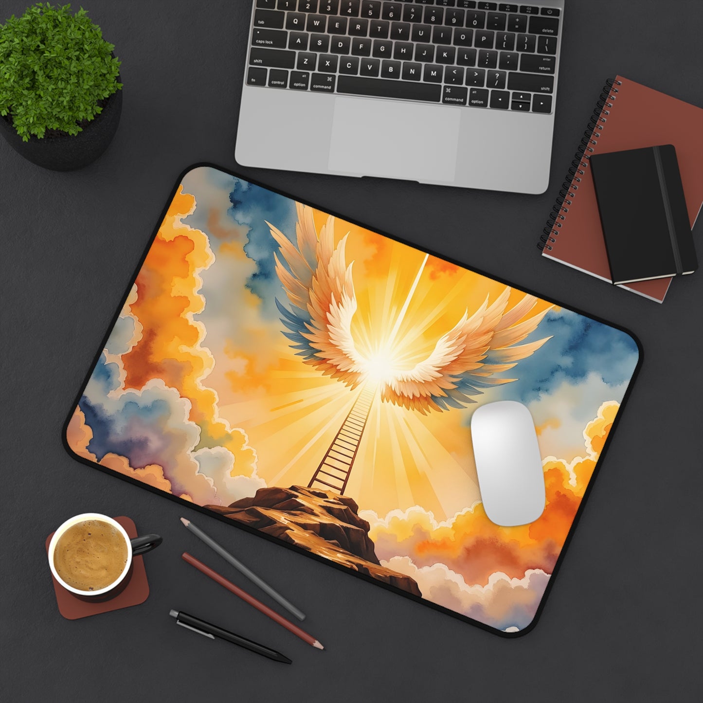 “Jacob's Gate - Angels Ascending and Descending” - Desk Mat