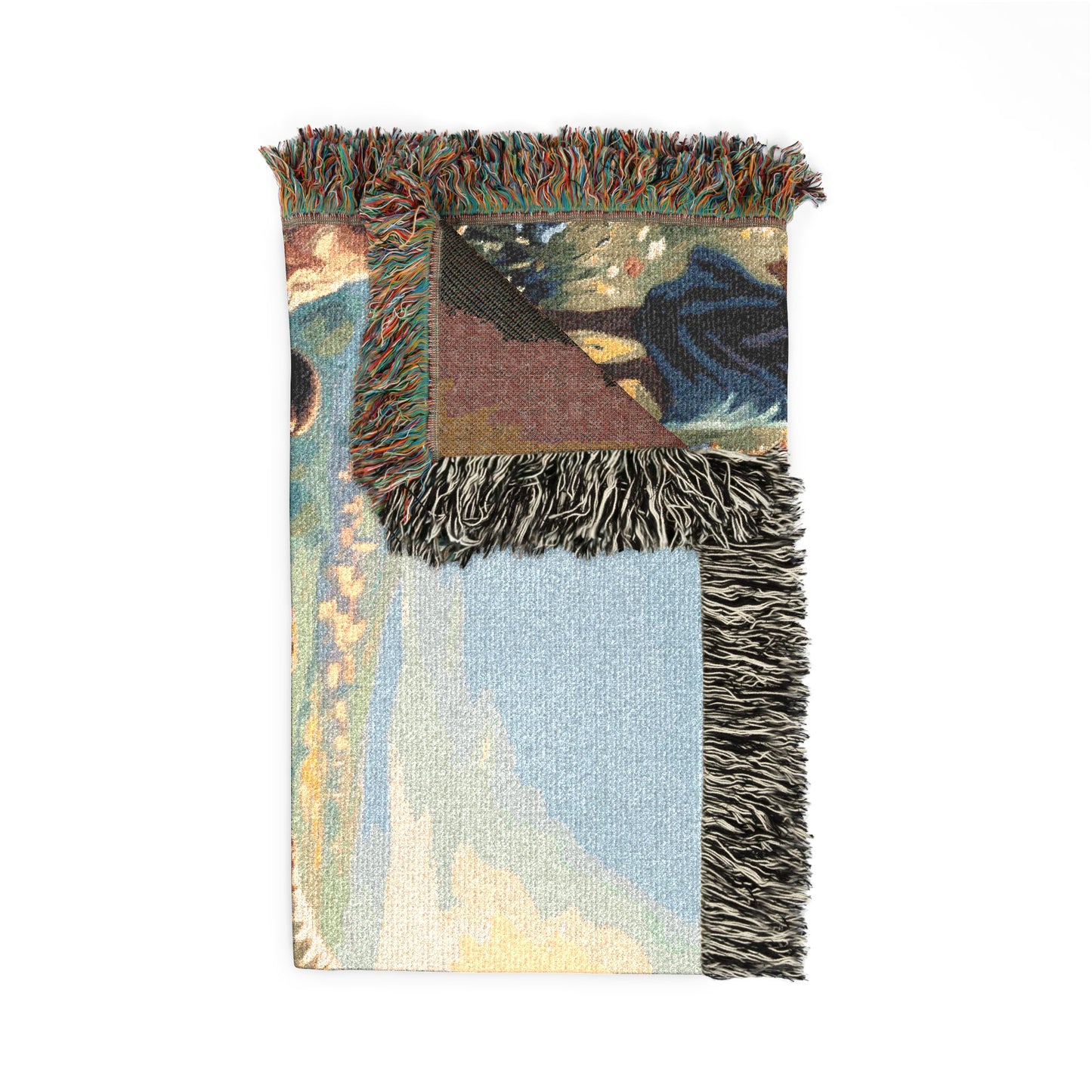 “Joy Overflowing - Children Dancing in the Meadow” - Woven Blanket