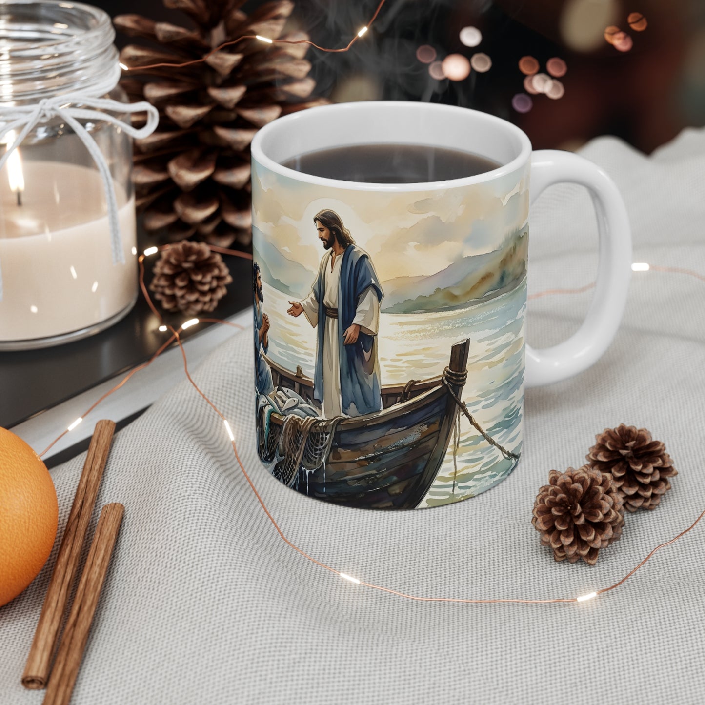 “Cast Your Nets - The Miraculous Catch” - Coffee Mug