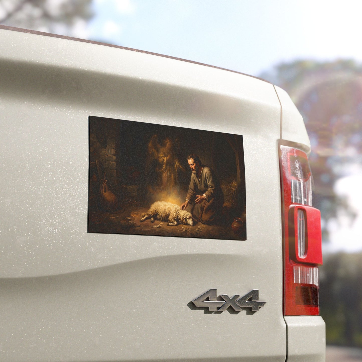 “Gideon's Fleece - Seeking Confirmation from God” - Car Magnet