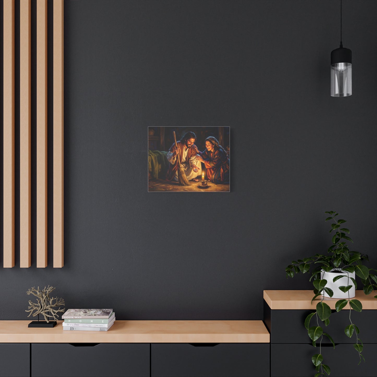 “Lost and Found - The Sweeping Woman of Luke 15” - Canvas Art