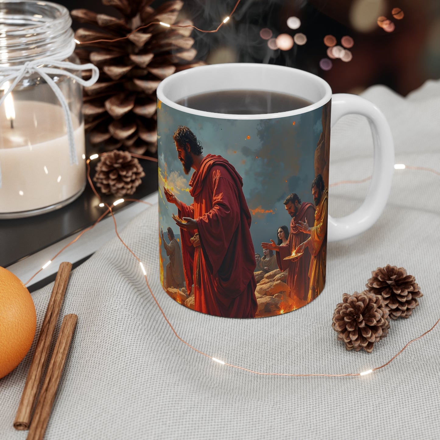 “Righteous Offering - Cain and Abel's Sacrifices” - Coffee Mug
