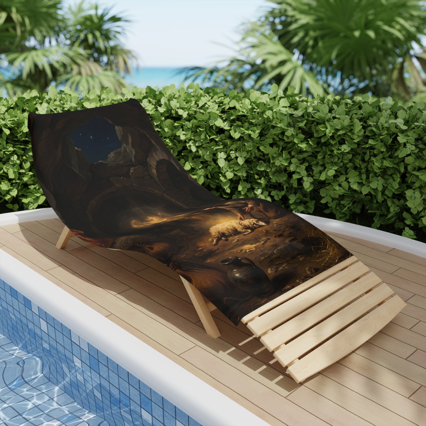 “Gideon's Fleece - Seeking Confirmation from God” - Beach Towel
