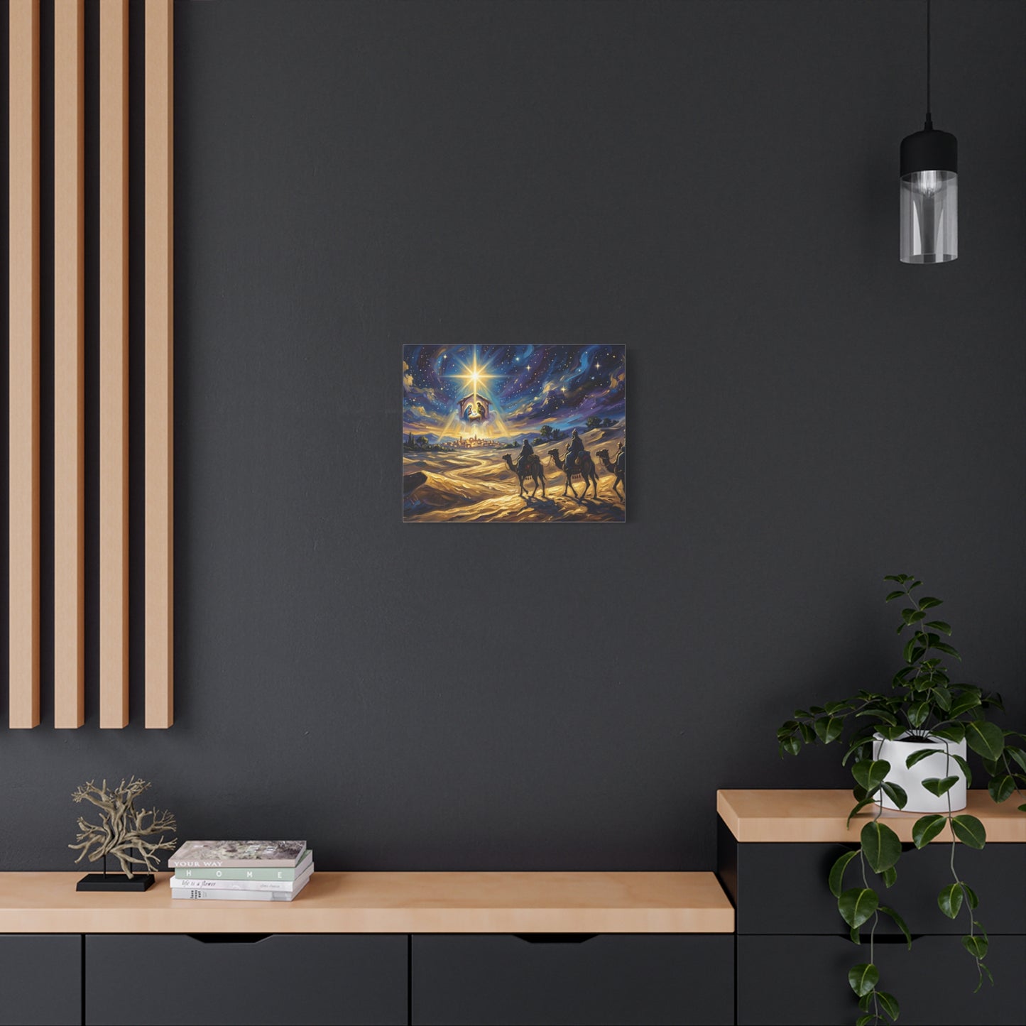 “Journey to Bethlehem - Wise Men Follow the Star” - Canvas Art