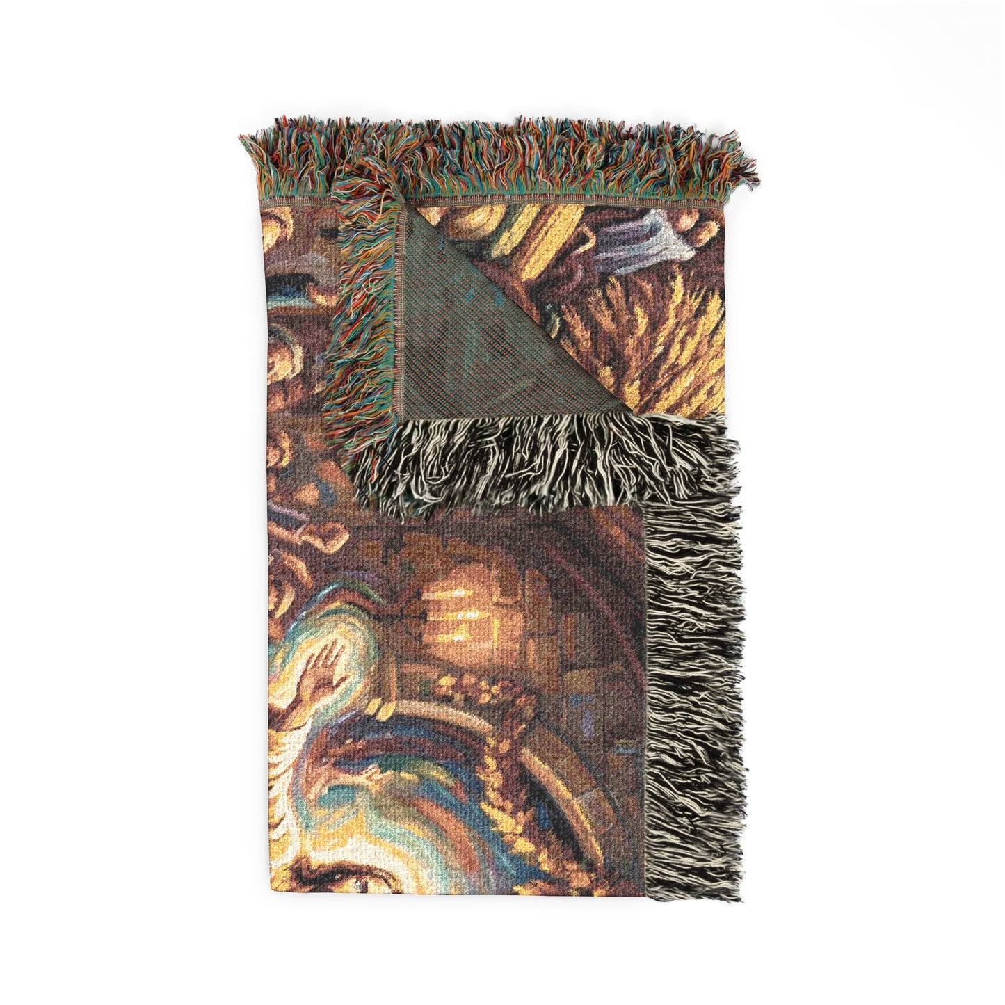 “Bountiful Blessings - A Harvest of Thanksgiving” - Woven Blanket