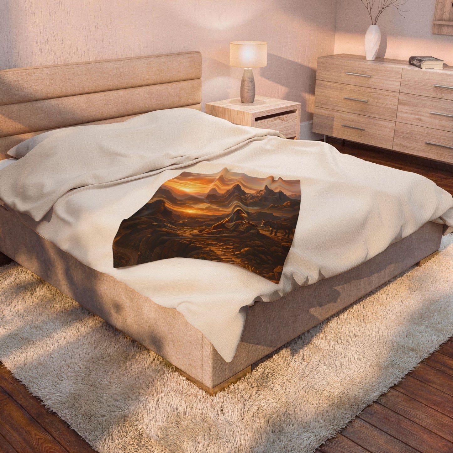 “The Good Samaritan - Compassion on the Jericho Road” - Plush Blanket