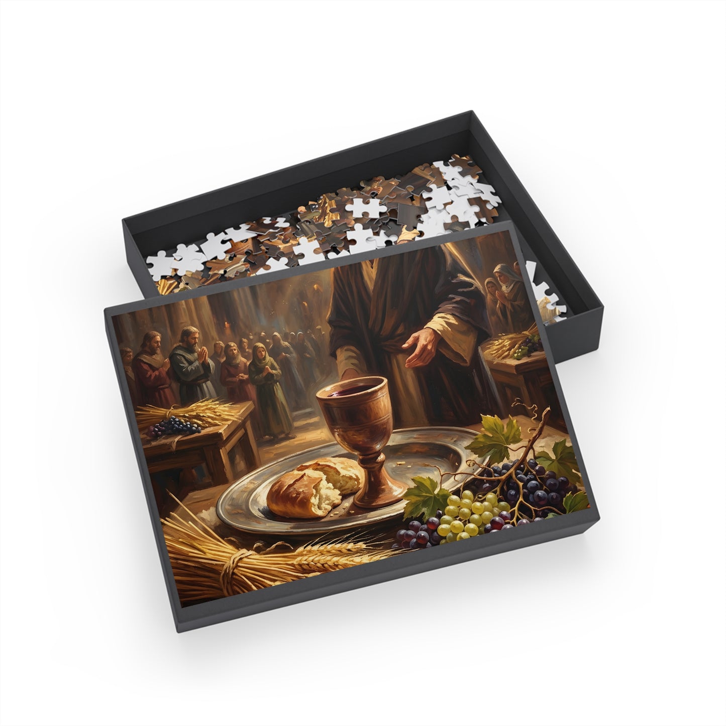 “The Harvest of Faith - Communion Still Life” - Jigsaw Puzzle