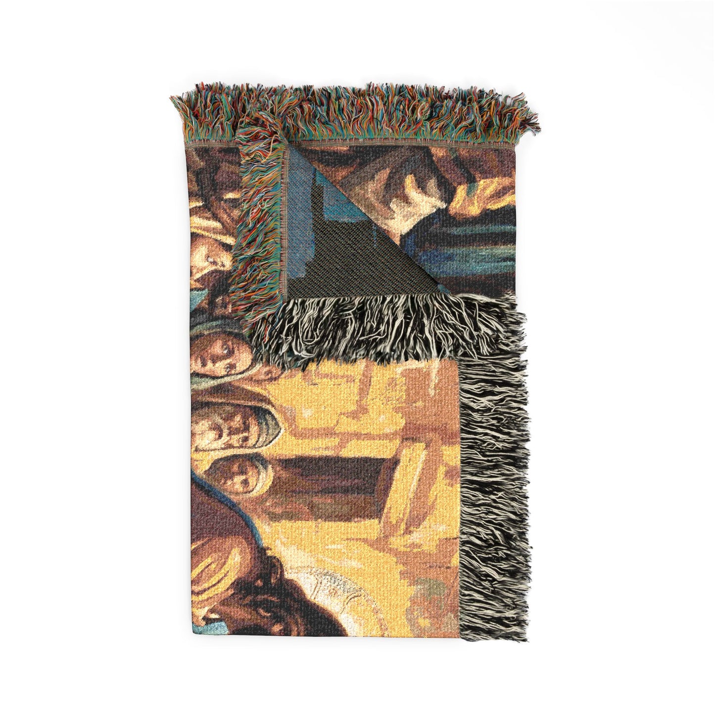 “He Opened My Eyes - Jesus Heals the Blind Man” - Woven Blanket