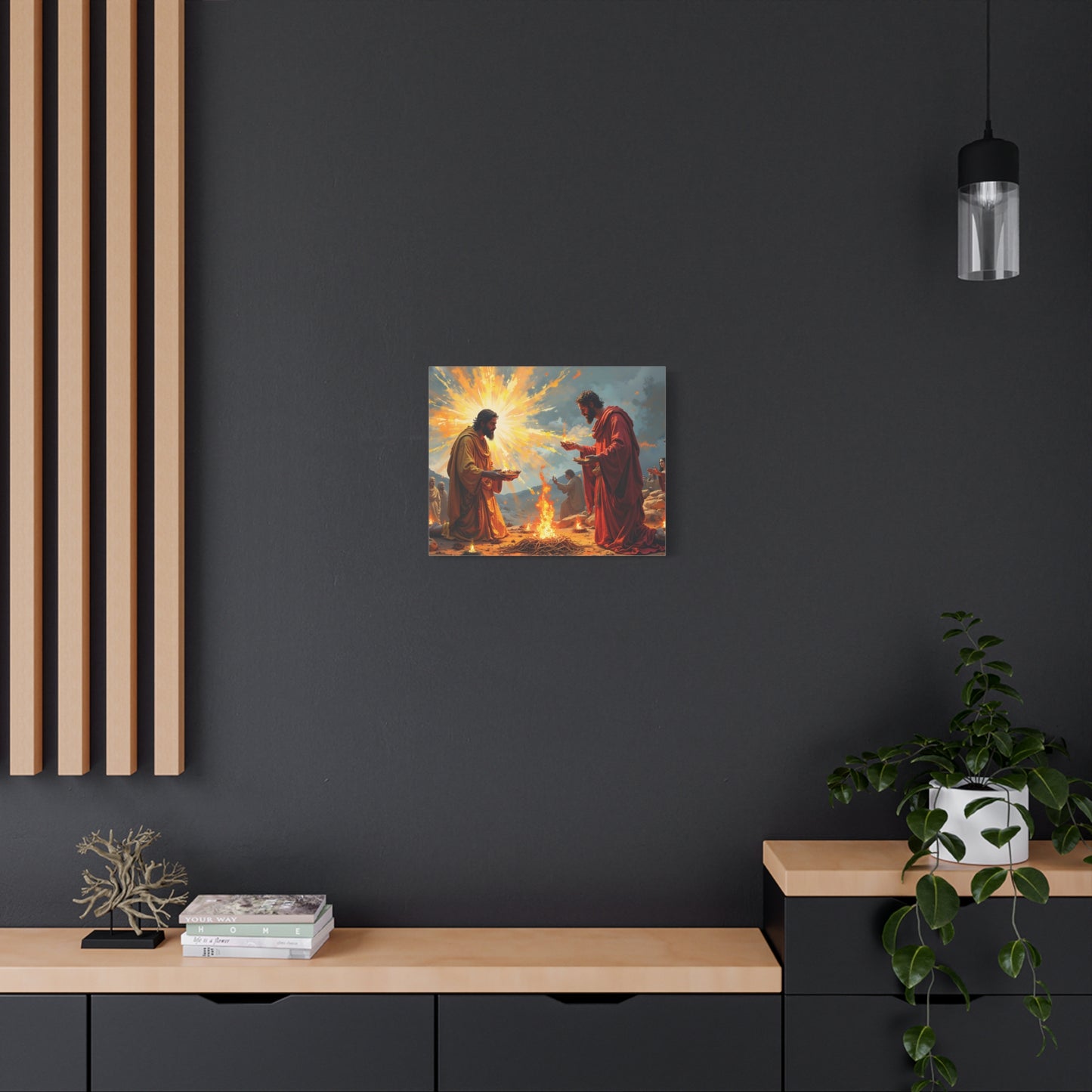 “Righteous Offering - Cain and Abel's Sacrifices” - Canvas Art