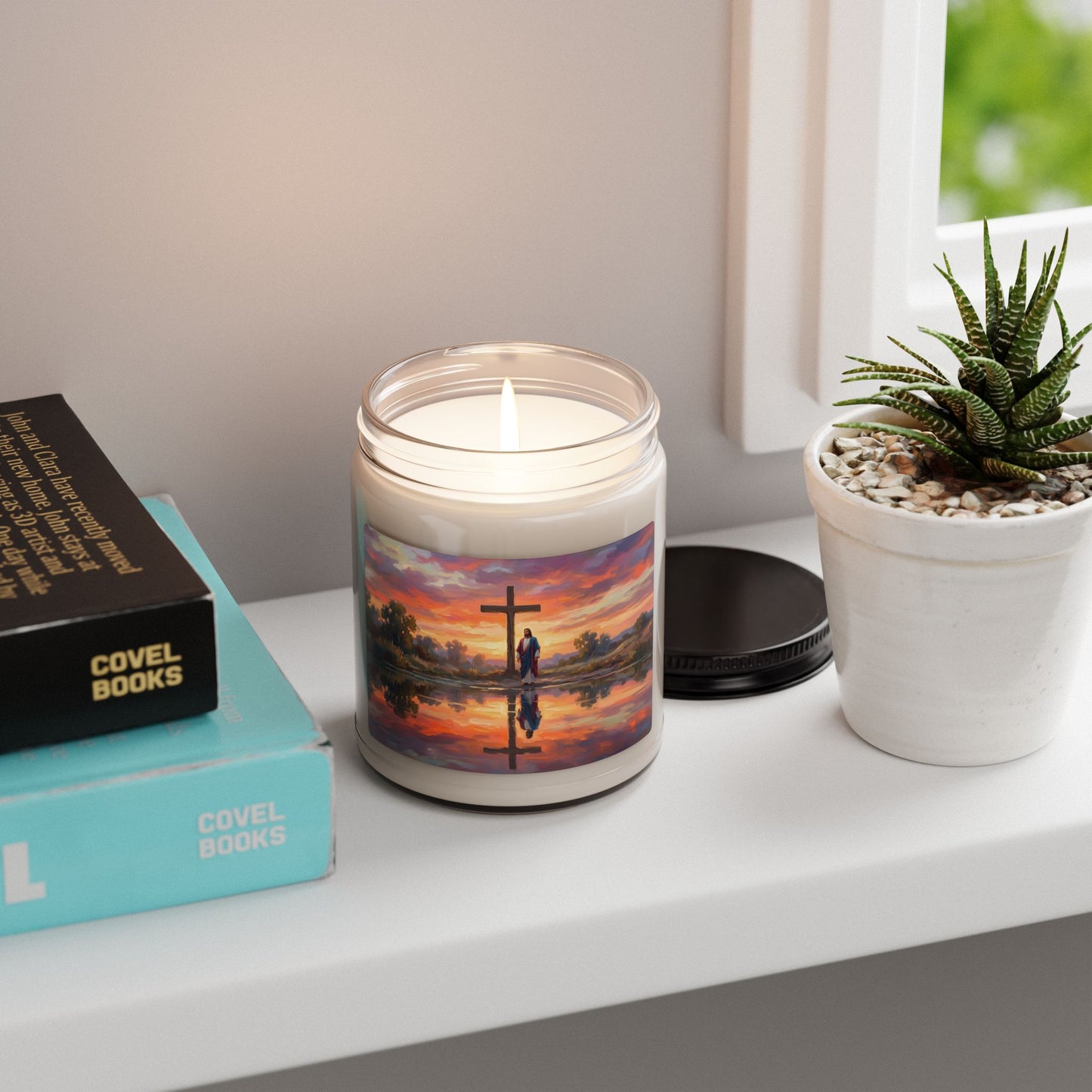 “Living Water - Cross Reflected at Dawn” - Scented Candle