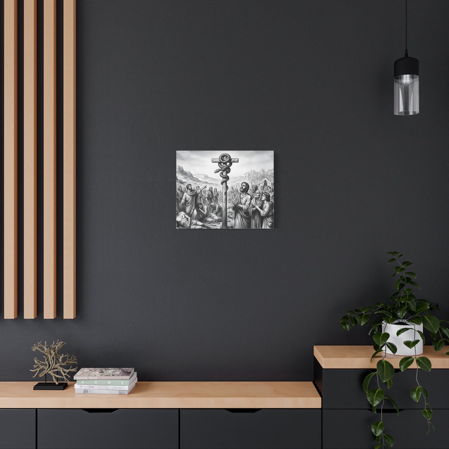 “Look and Live - The Bronze Serpent Heals” - Canvas Art