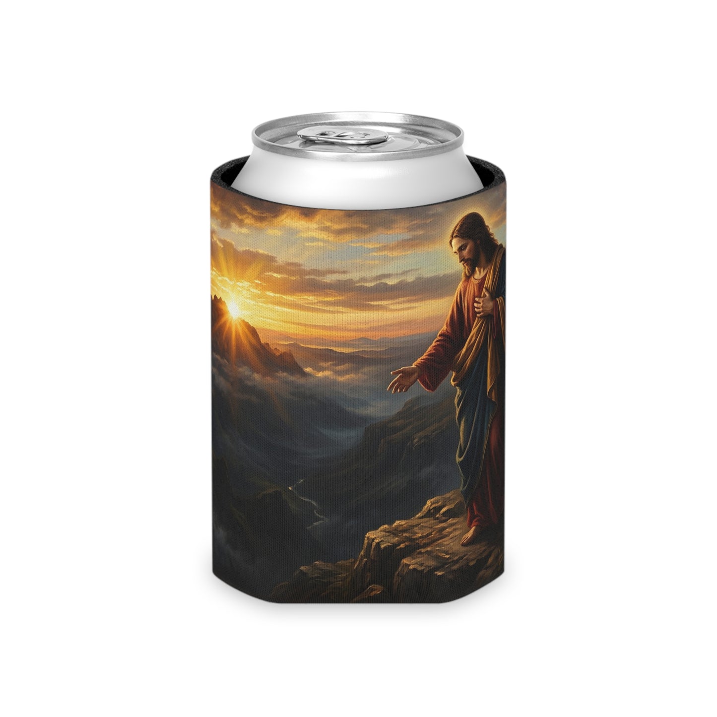 “Joy Comes in the Morning - Sunrise Over Dark Valley” - Can Cooler