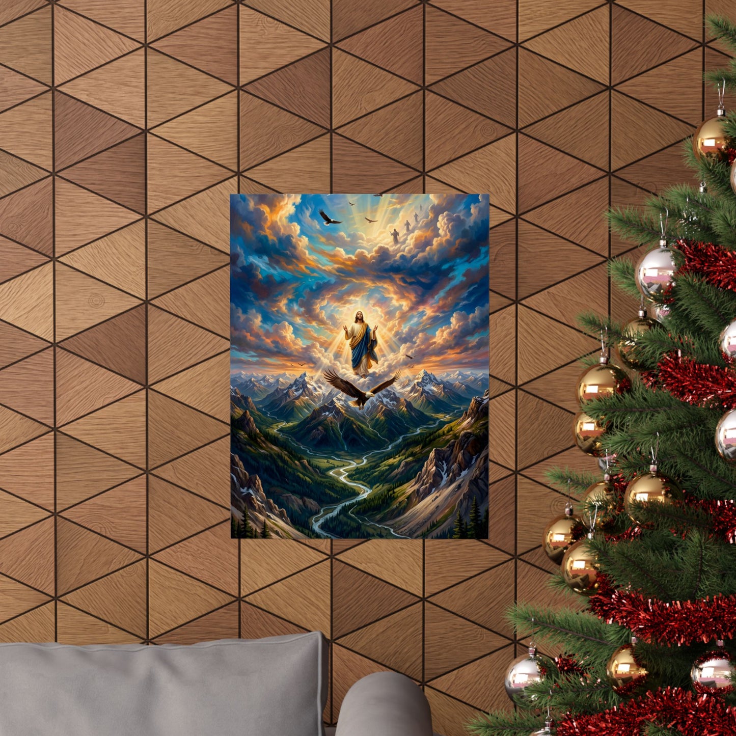“Soaring Like Eagles - Hope in the Lord Over Mountains” - Poster