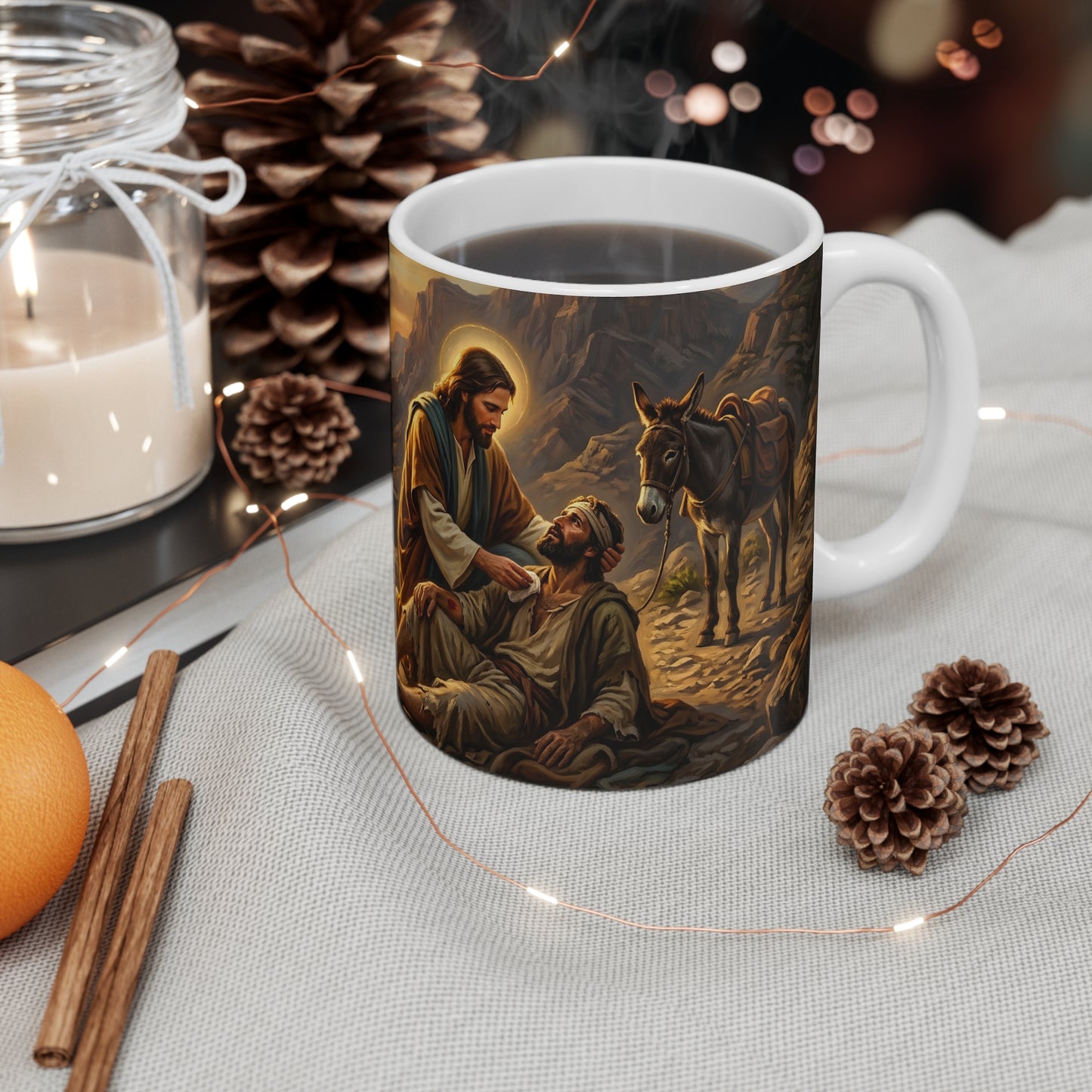 “The Good Samaritan - Compassion on the Jericho Road” - Coffee Mug