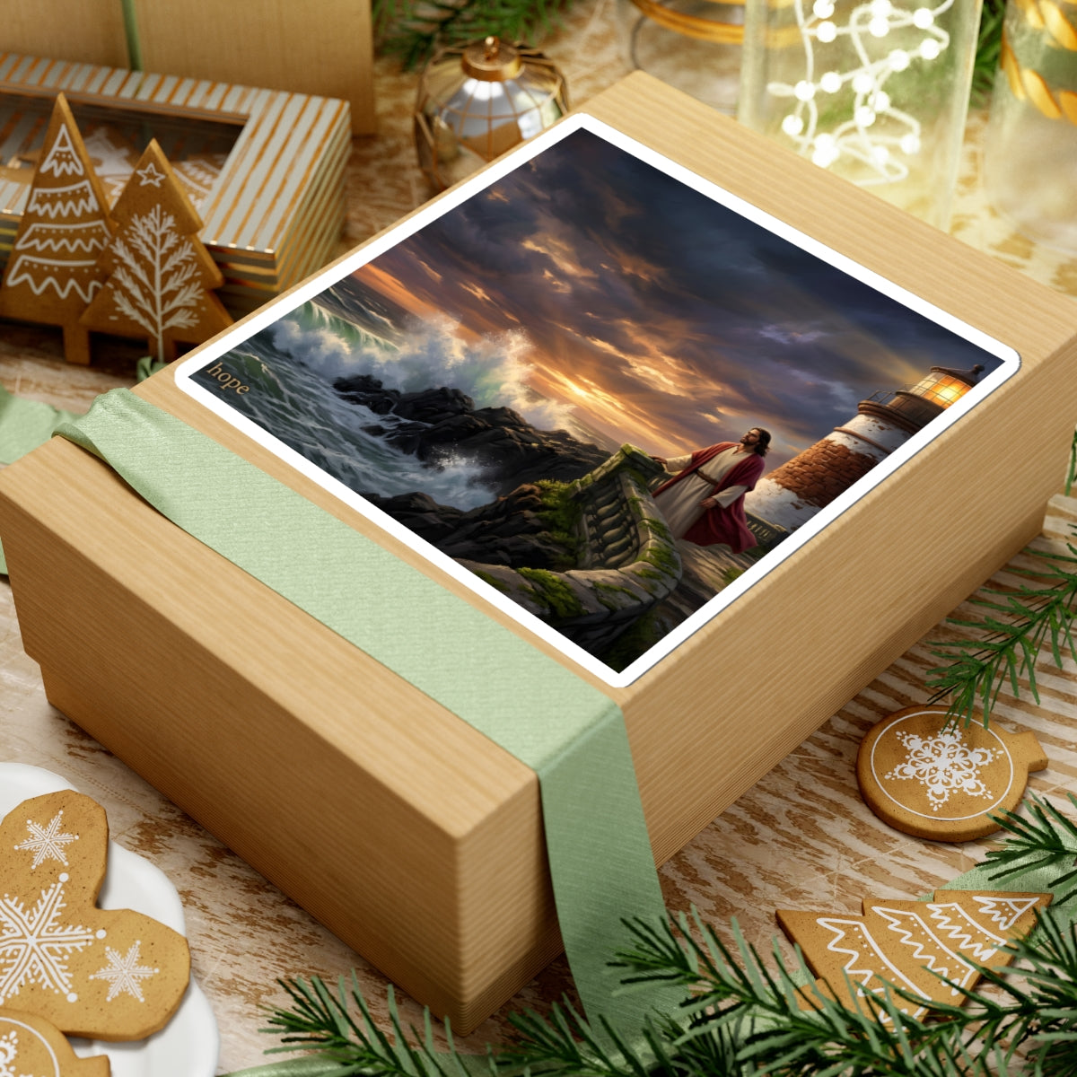 “Steadfast Hope - Lighthouse in the Storm” - Sticker