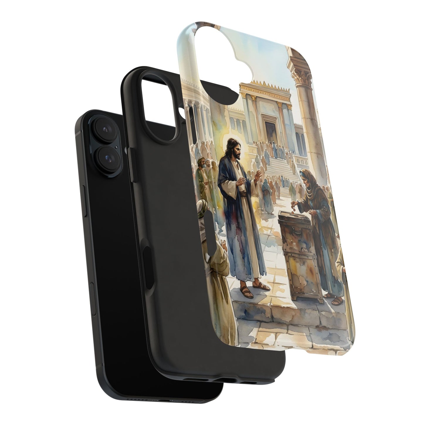 “Her Offering - The Widow's Mite at the Temple” - Phone Case