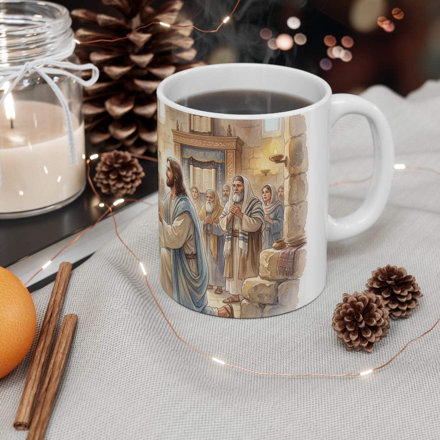 “Released - Jesus Heals the Bent Woman” - Coffee Mug
