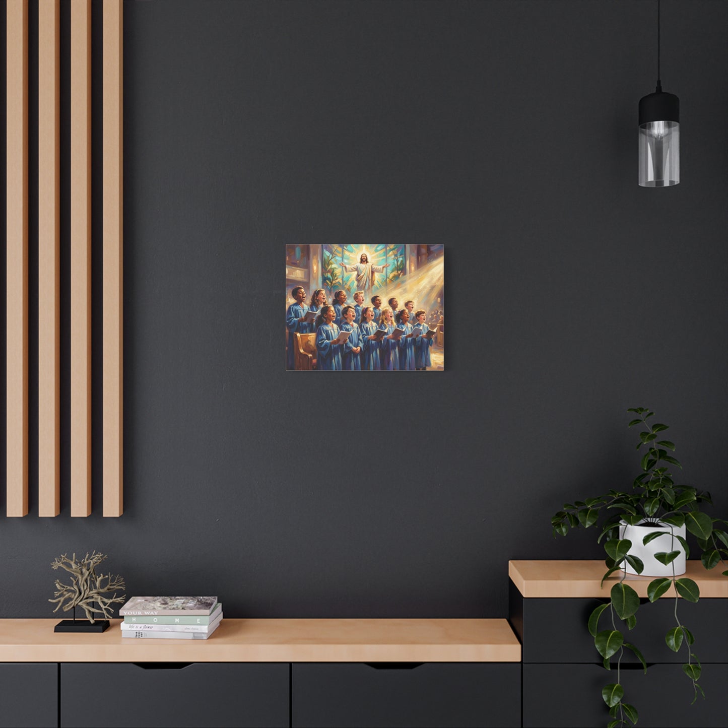 “Make a Joyful Noise - Children Sing Praise” - Canvas Art