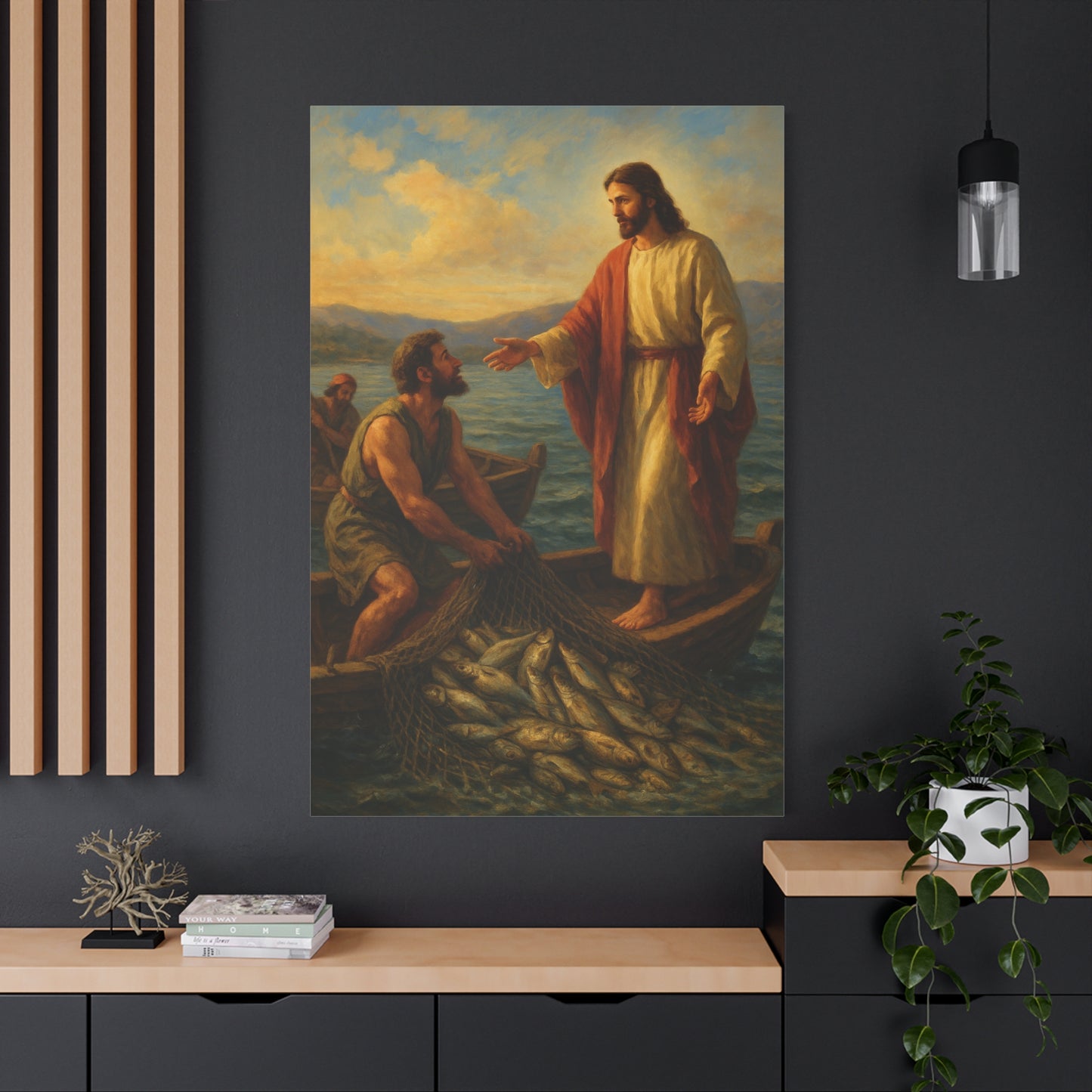 “The Miraculous Catch – Calling of the First Disciples” - Canvas Art