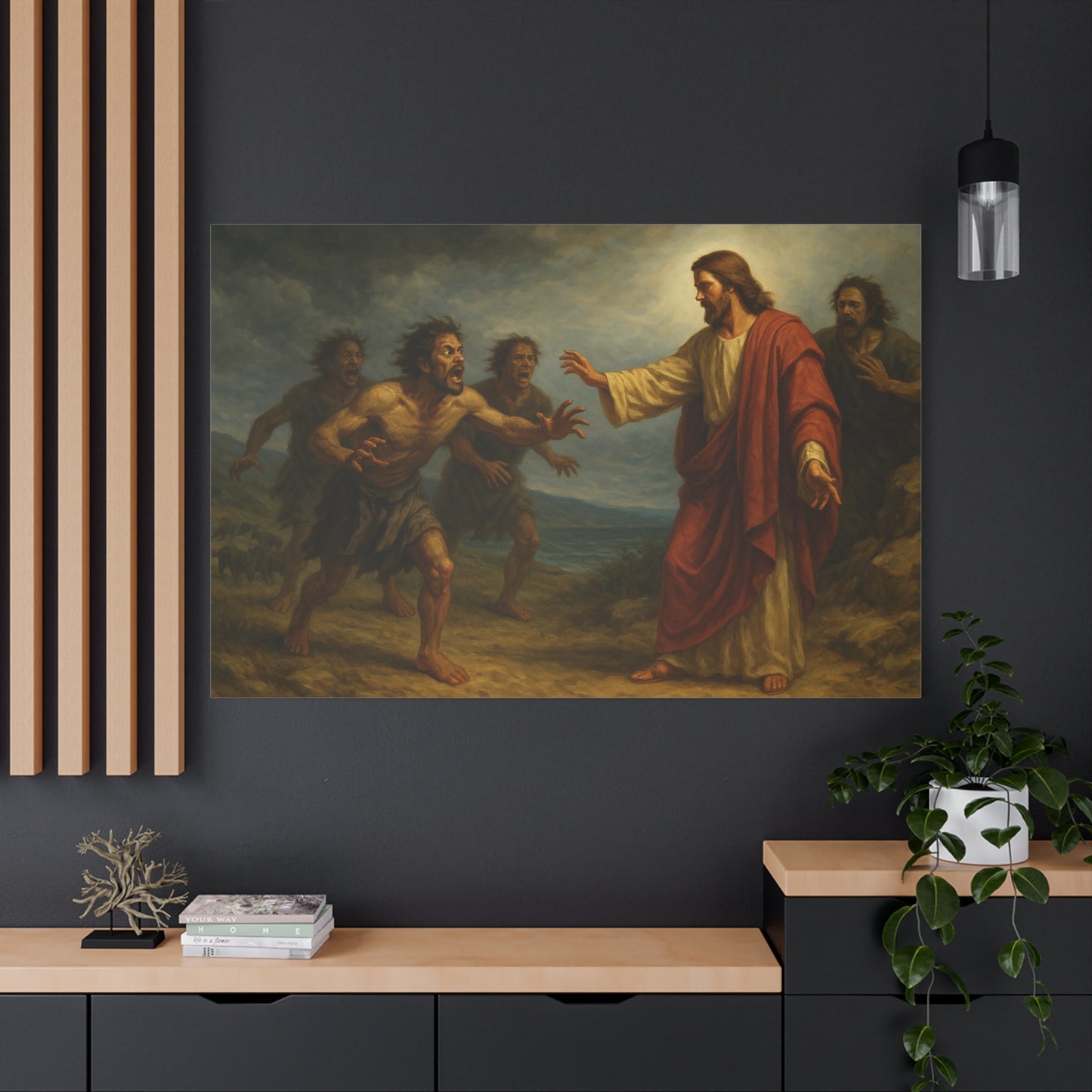 “Legion Cast Out – Jesus Heals the Possessed Man” - Canvas Art