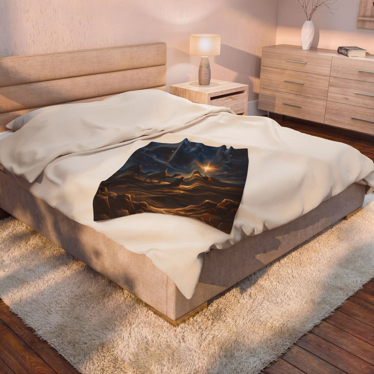 “Journey to the King - Wise Men Seek the Christ Child” - Plush Blanket