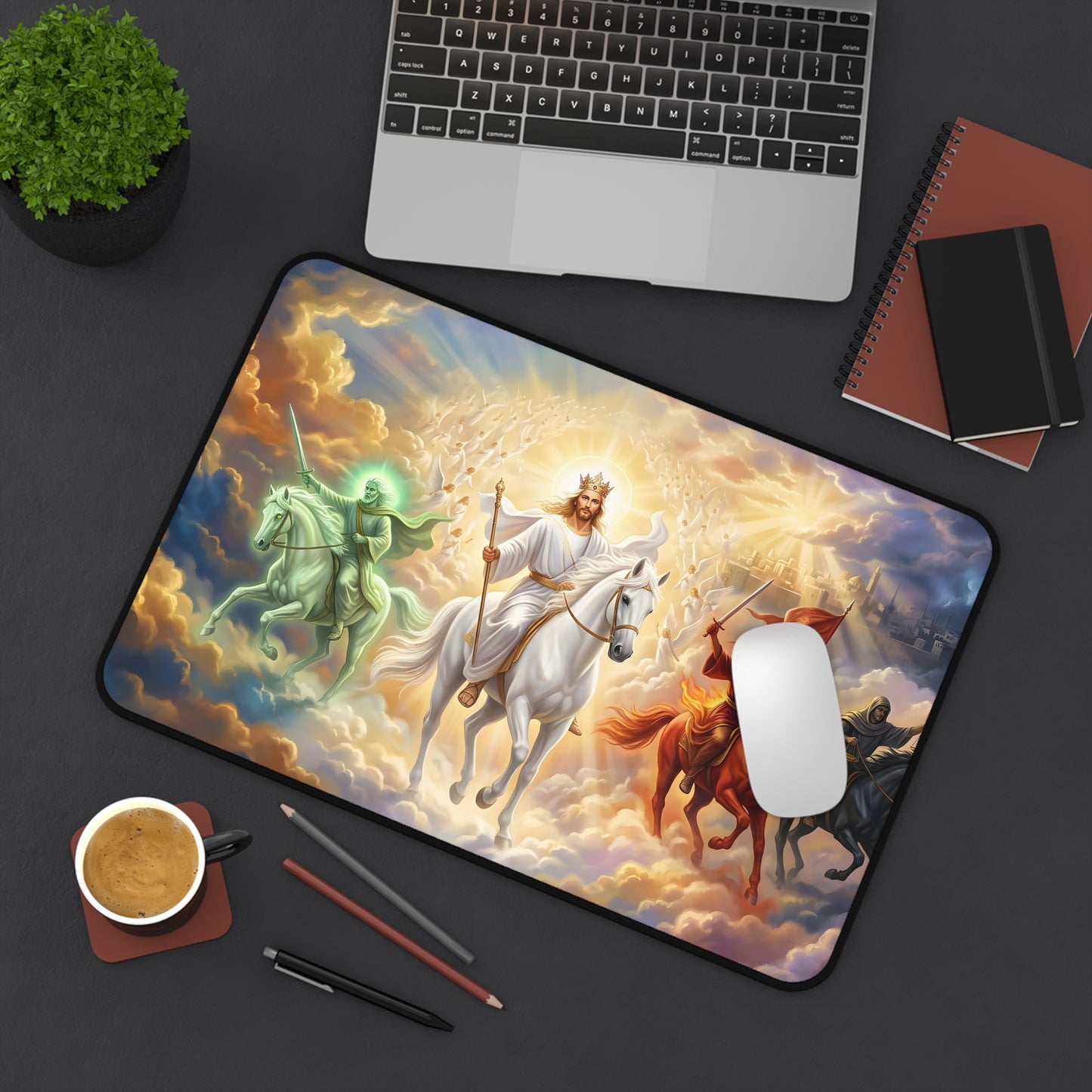 “Behold, A Pale Horse - The Four Horsemen” - Desk Mat