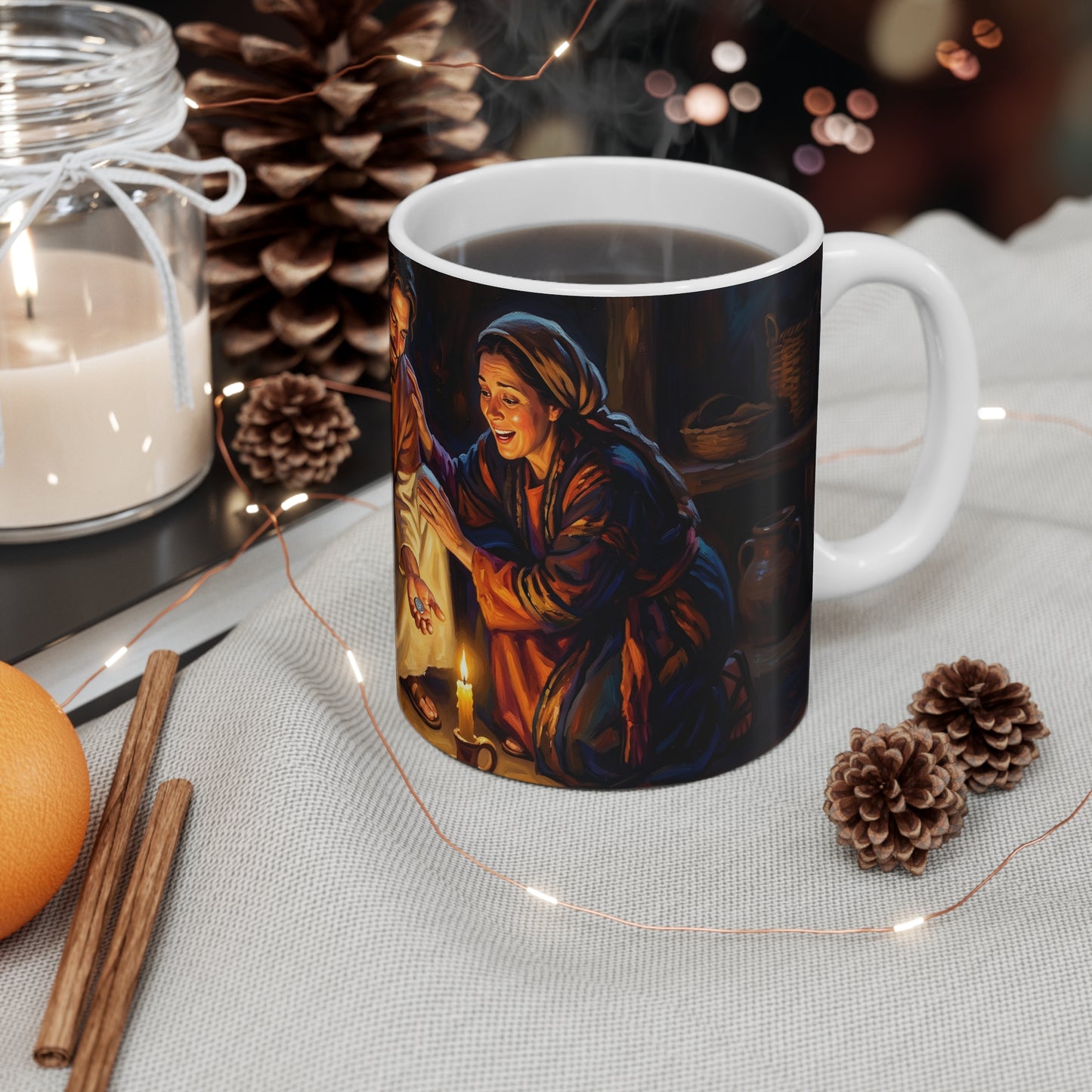 “Lost and Found - The Sweeping Woman of Luke 15” - Coffee Mug