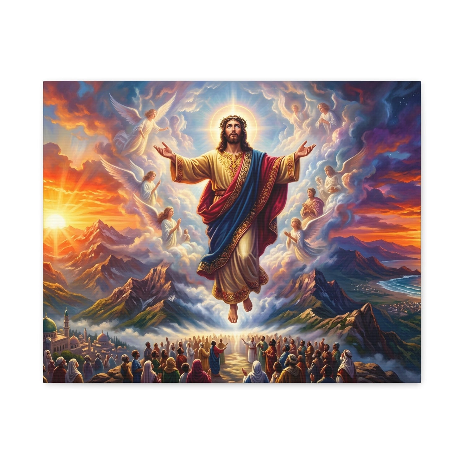 From Sunrise to Sunset - God Enthroned Above All Nations - Canvas Art