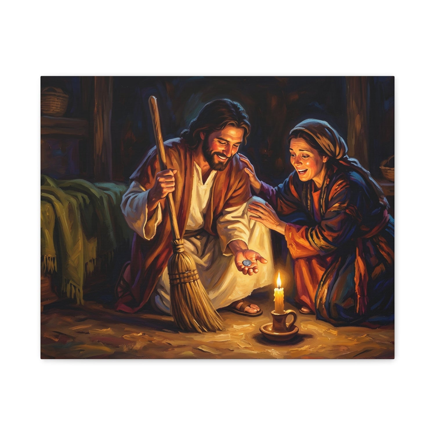 Lost and Found - The Sweeping Woman of Luke 15 - Canvas Art
