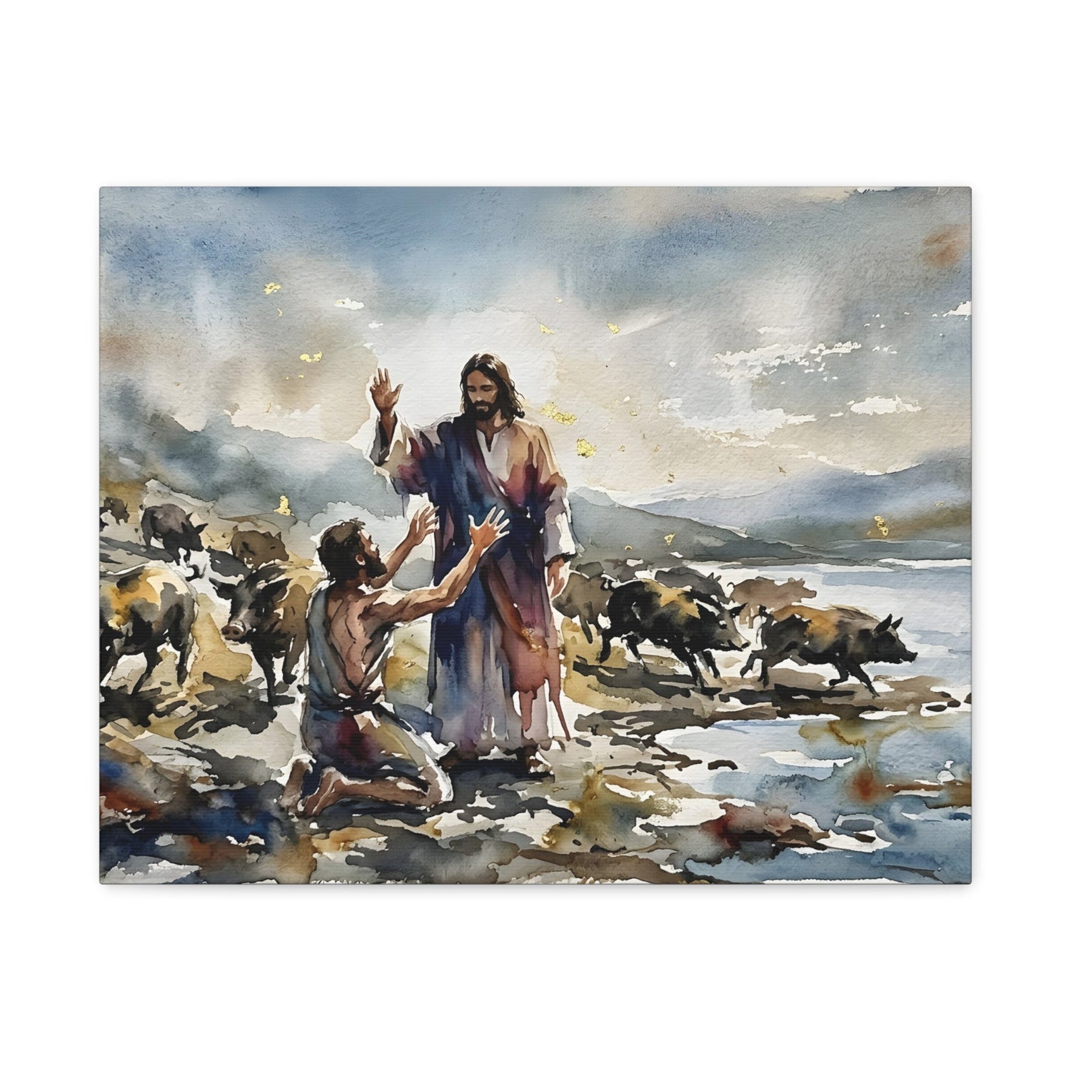 Unchained - Jesus and the Demoniac - Canvas Art
