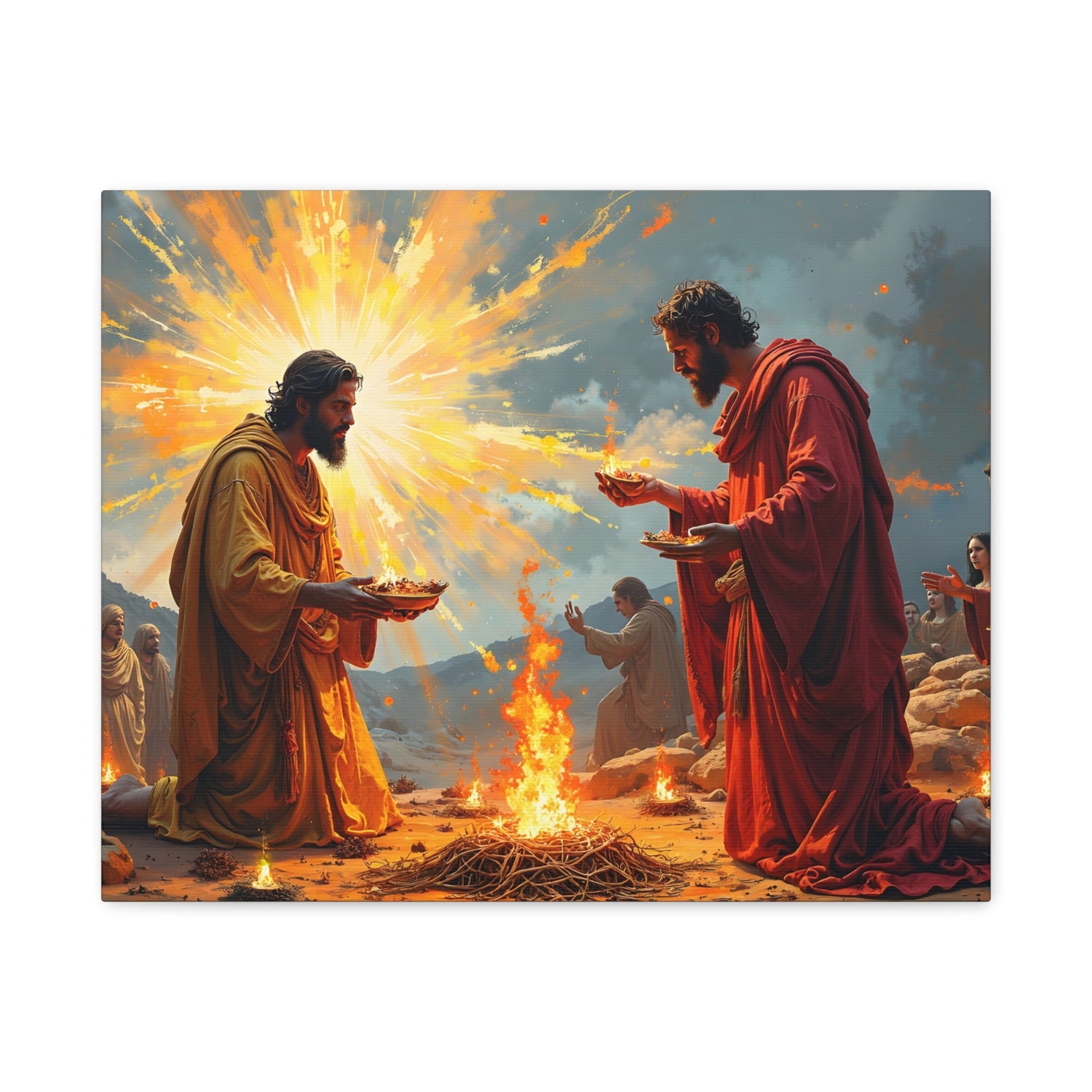 Righteous Offering - Cain and Abel's Sacrifices - Canvas Art