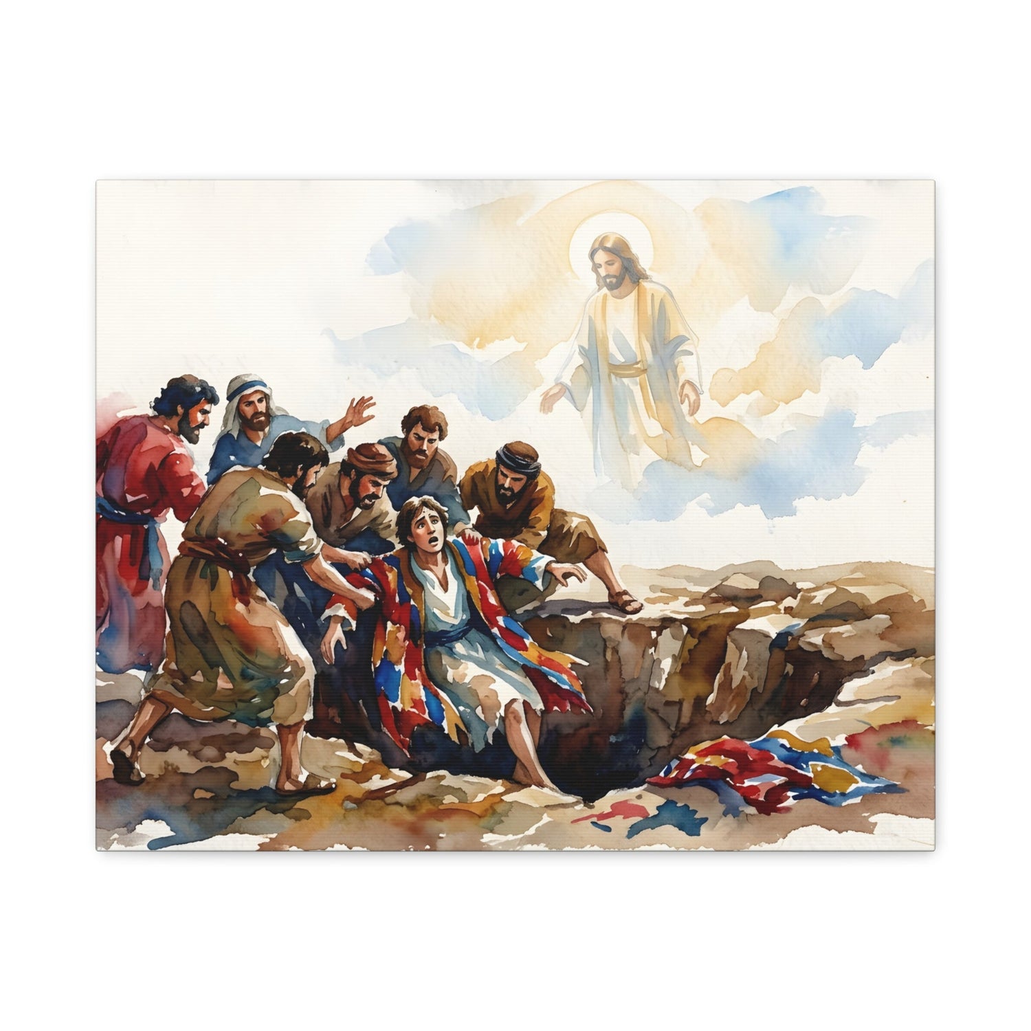 Betrayal and Providence - Joseph in the Pit - Canvas Art