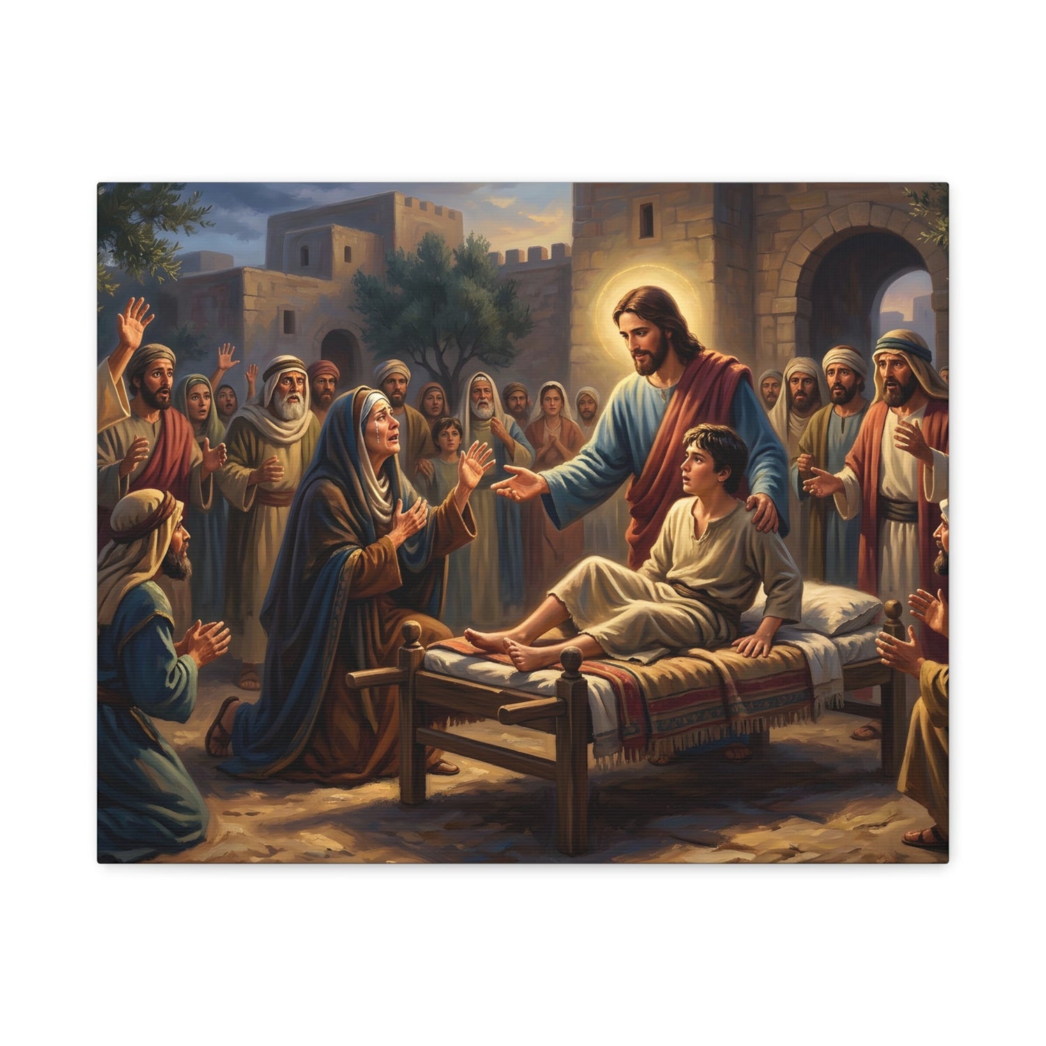 Arise, Young Man - Resurrection at Nain - Canvas Art