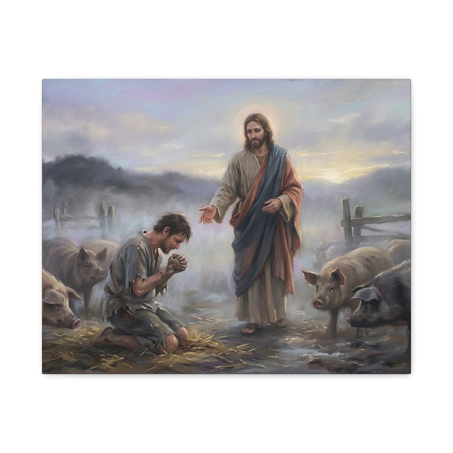 Turning Point - The Prodigal Son's Repentance - Canvas Art
