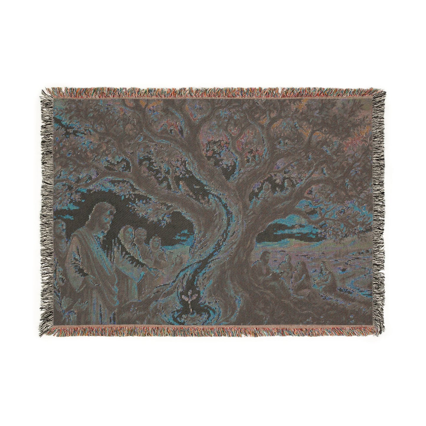 “Mighty Tree - The Kingdom Grows from a Mustard Seed” - Woven Blanket