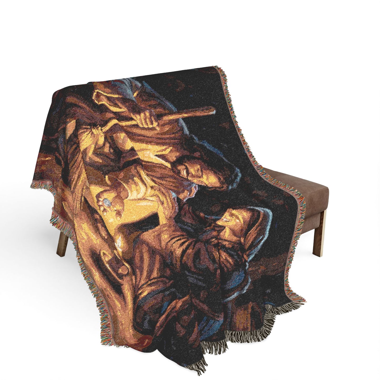 “Lost and Found - The Sweeping Woman of Luke 15” - Woven Blanket