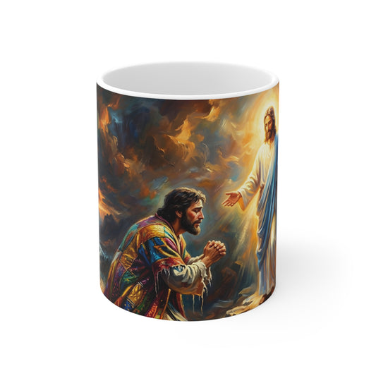 “Coat of Many Colors - Joseph's Enduring Faith” - Coffee Mug