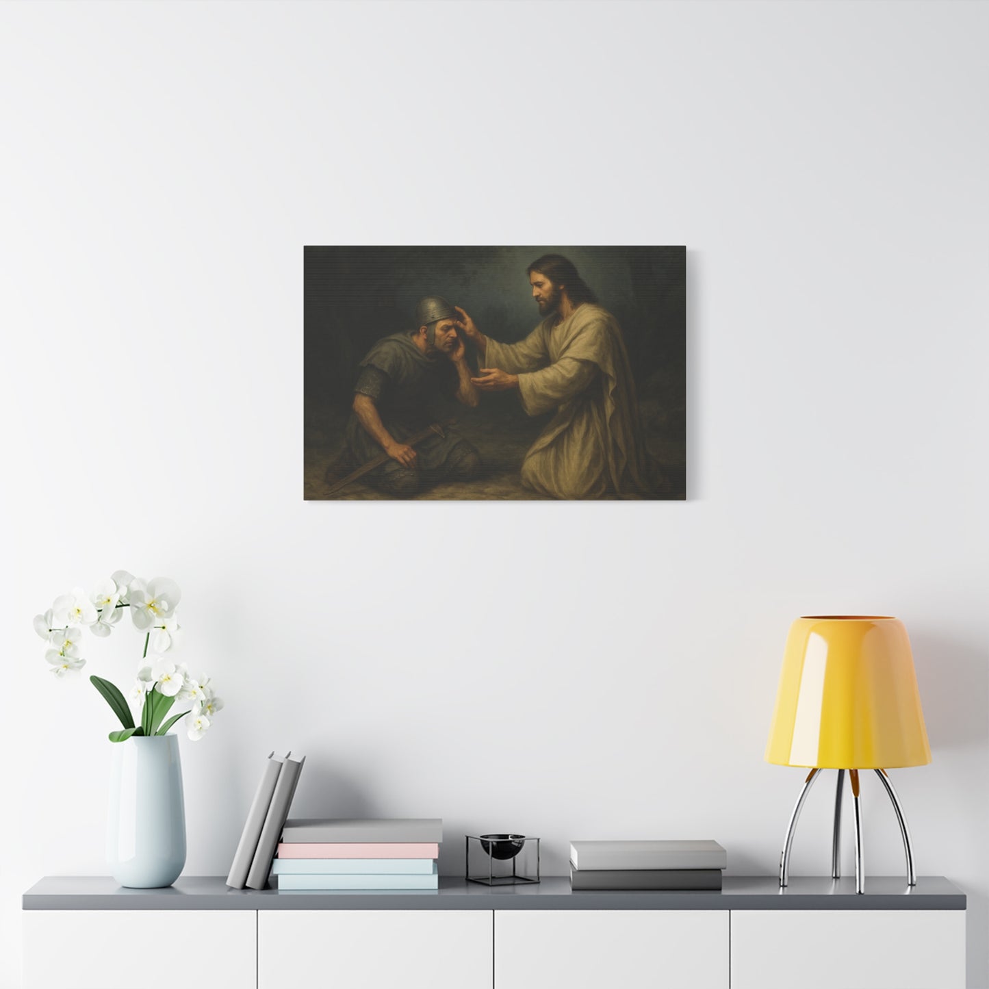 “Jesus Restores the Ear of the High Priest’s Servant – Luke 22:50–51” - Canvas Art
