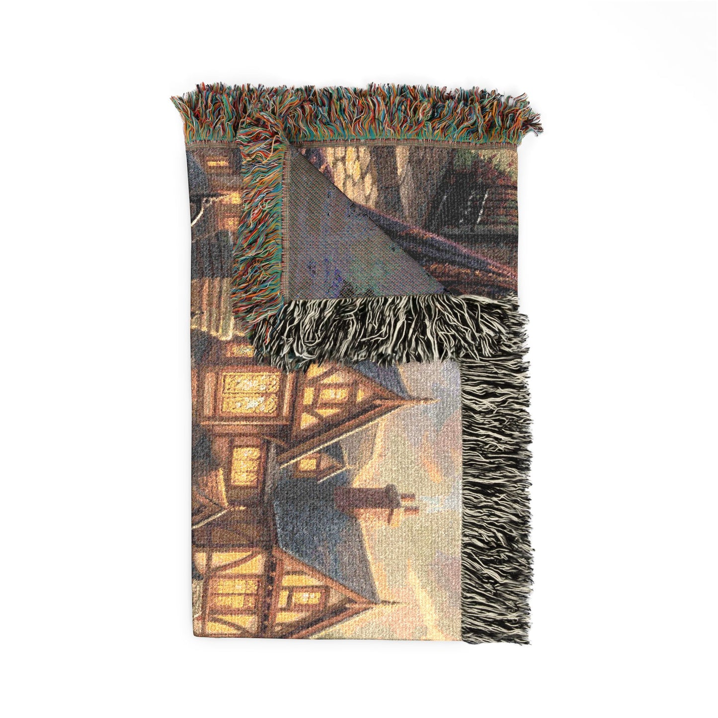 “The Great Reversal - Lazarus at the Rich Man’s Gate” - Woven Blanket