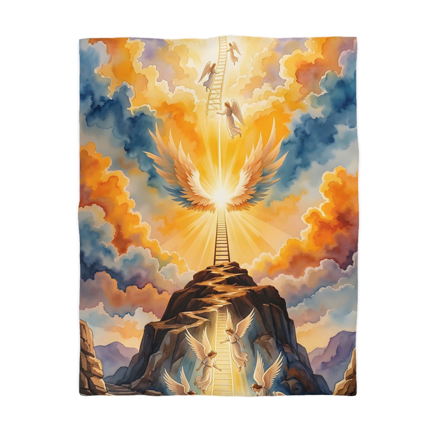 “Jacob's Gate - Angels Ascending and Descending” - Duvet Cover