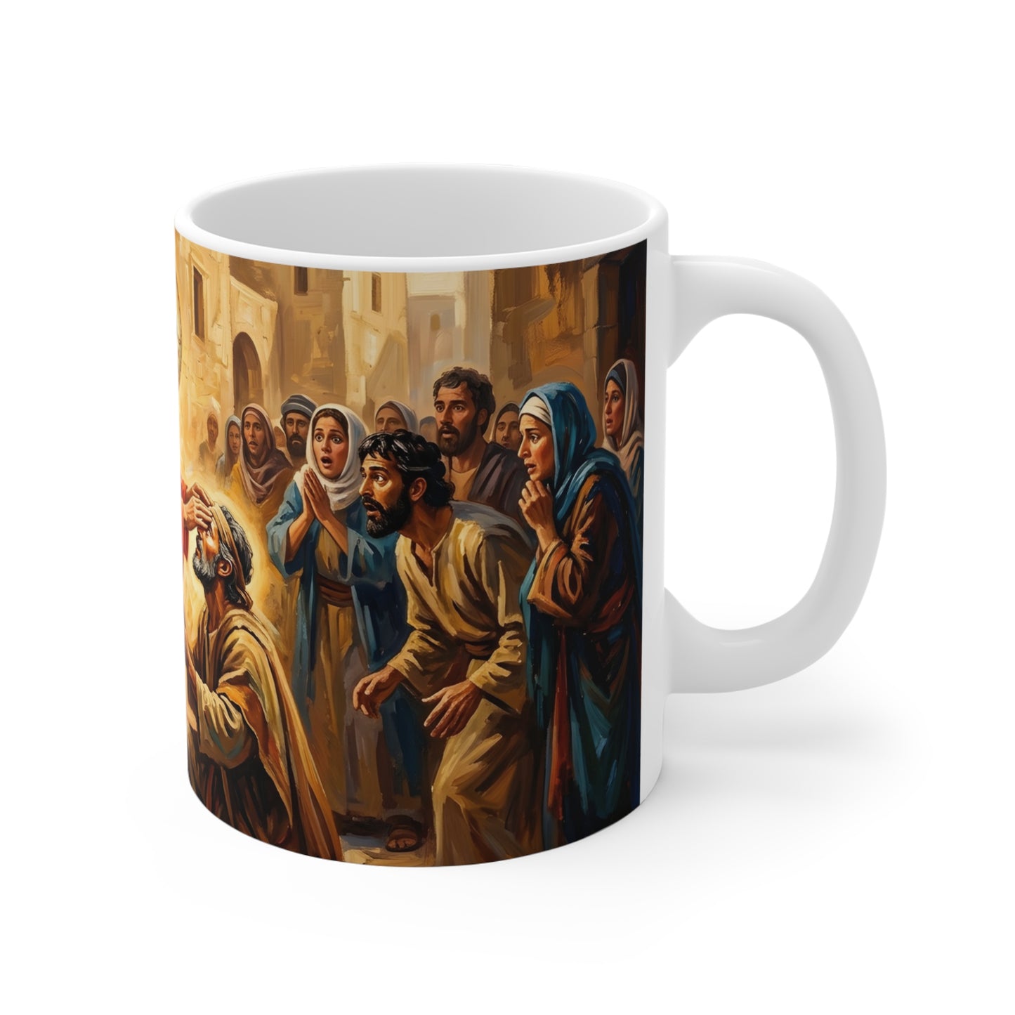 “He Opened My Eyes - Jesus Heals the Blind Man” - Coffee Mug