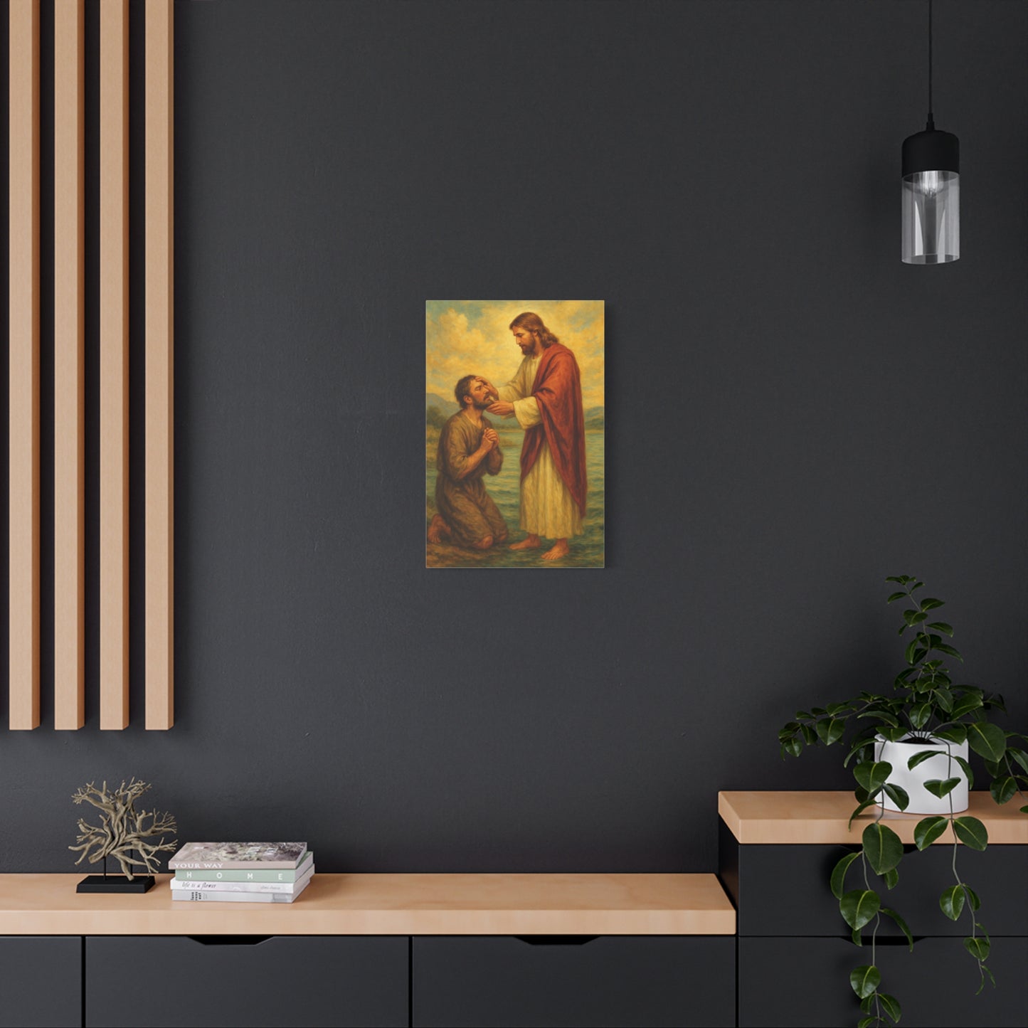 “Eyes Opened – Jesus Heals the Blind Man” - Canvas Art