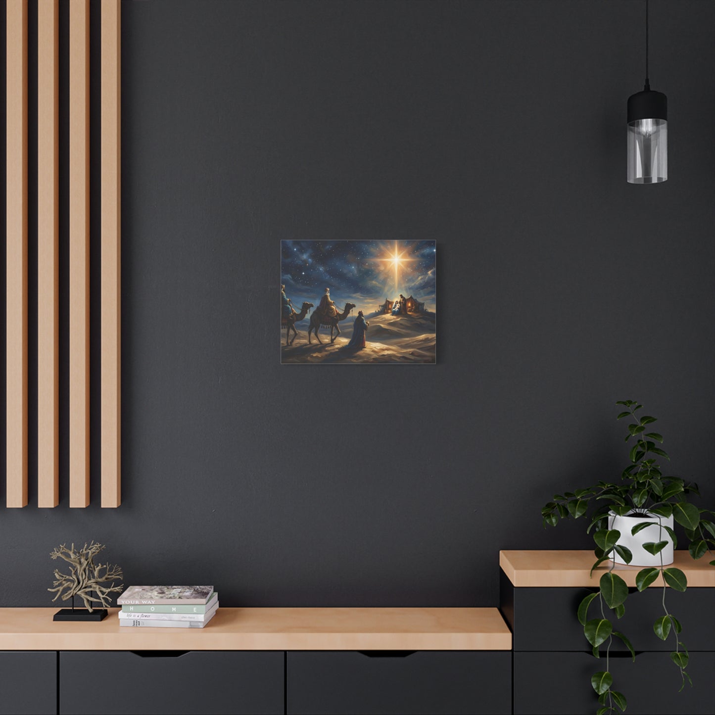 “Journey to the King - Wise Men Seek the Christ Child” - Canvas Art