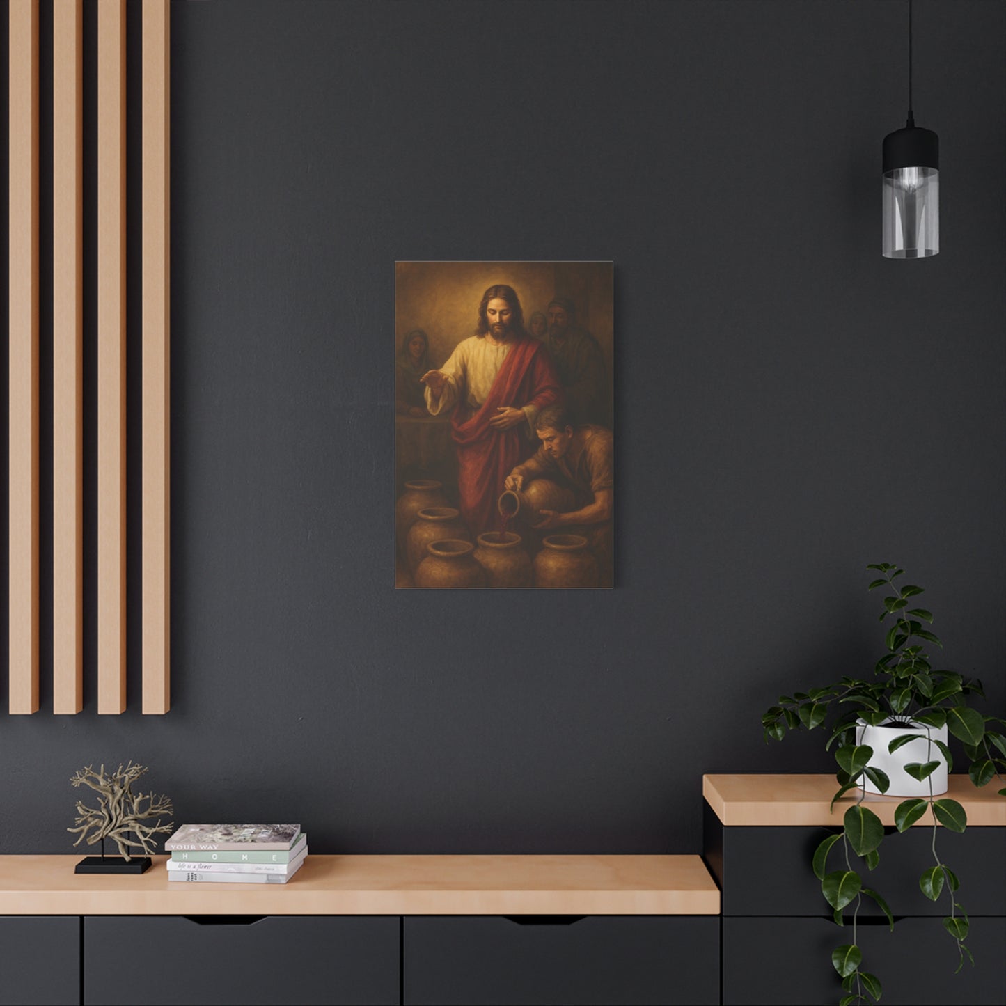 “Water into Wine – The First Miracle at Cana” - Canvas Art