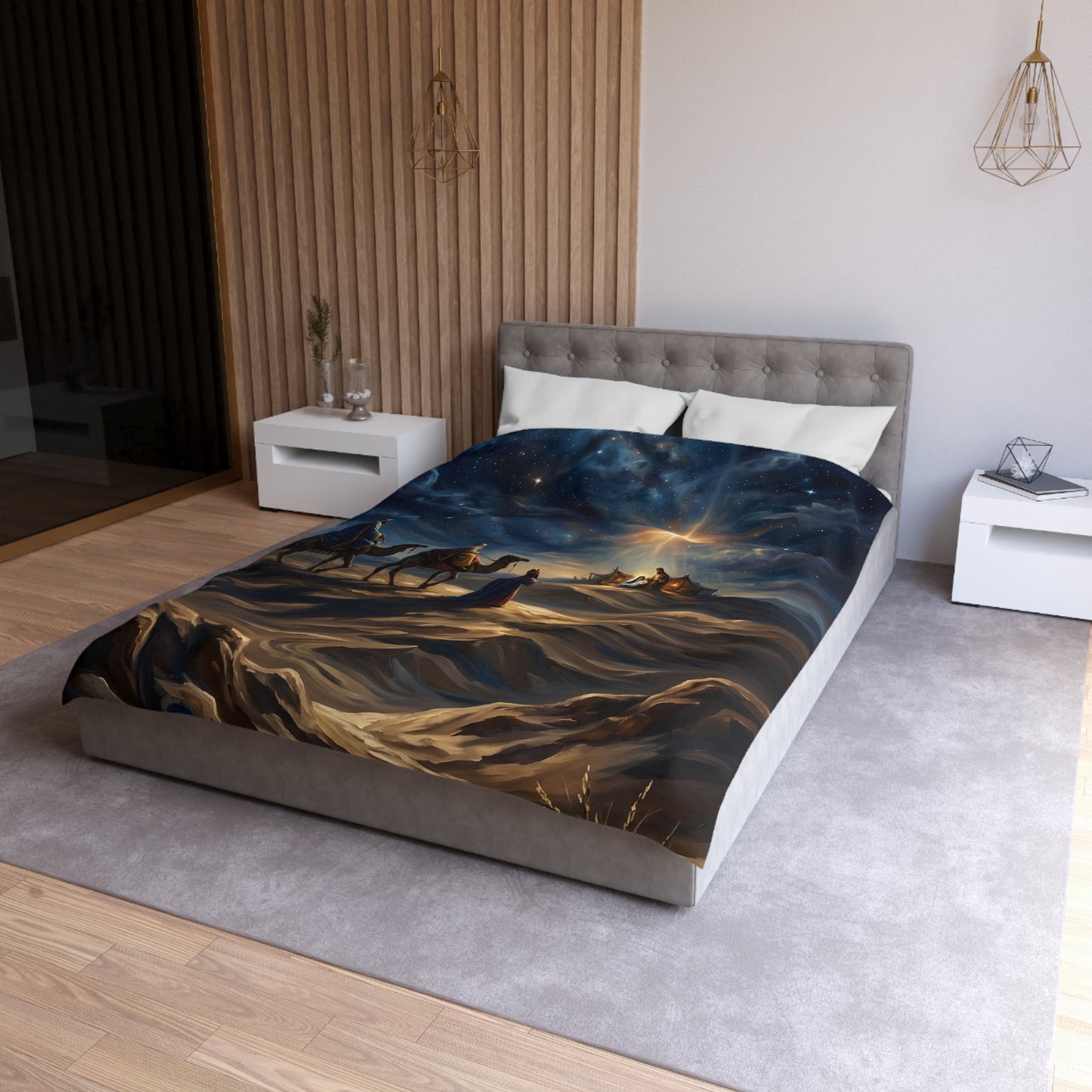 “Journey to the King - Wise Men Seek the Christ Child” - Duvet Cover