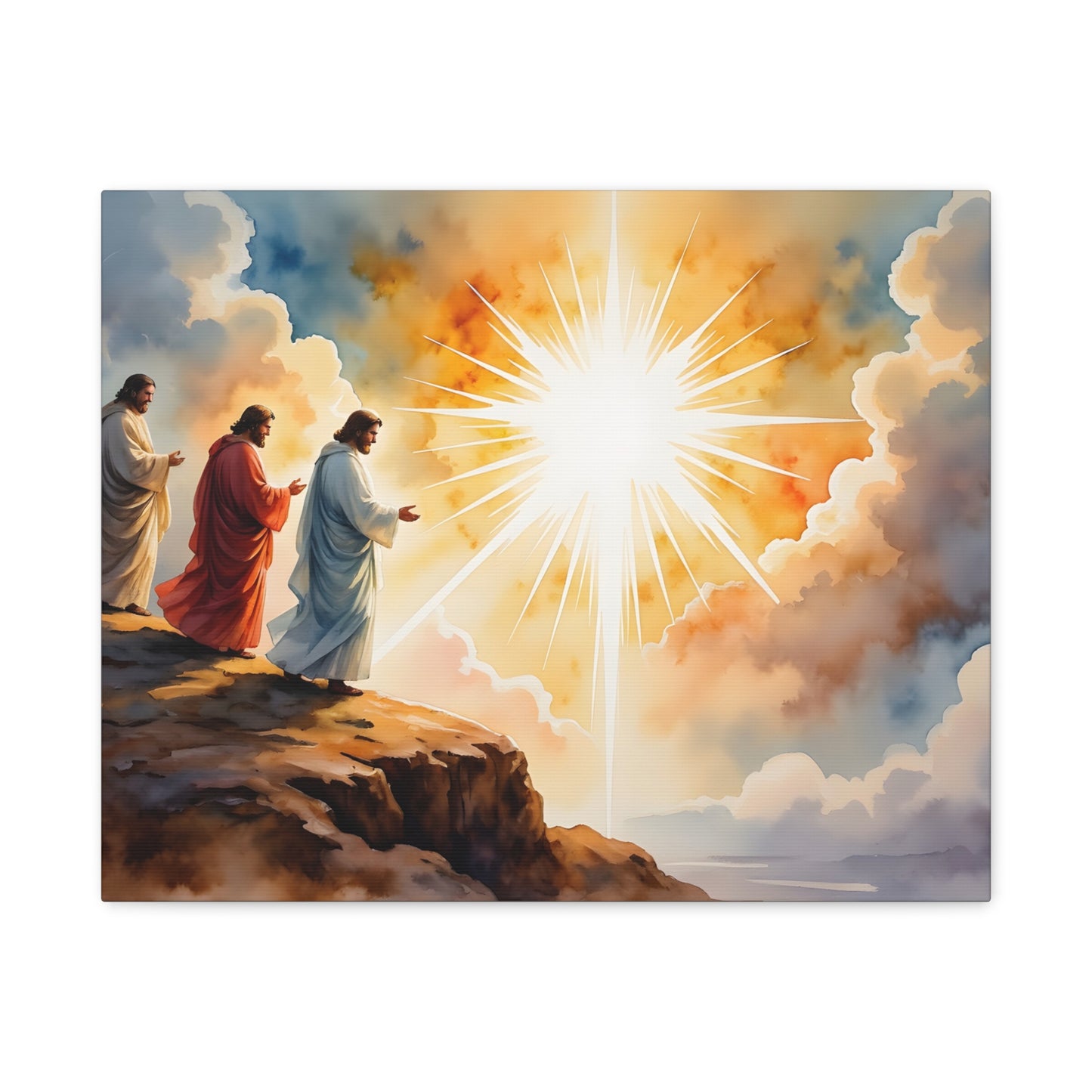 “Behold His Glory - The Transfiguration of Jesus” - Canvas Art