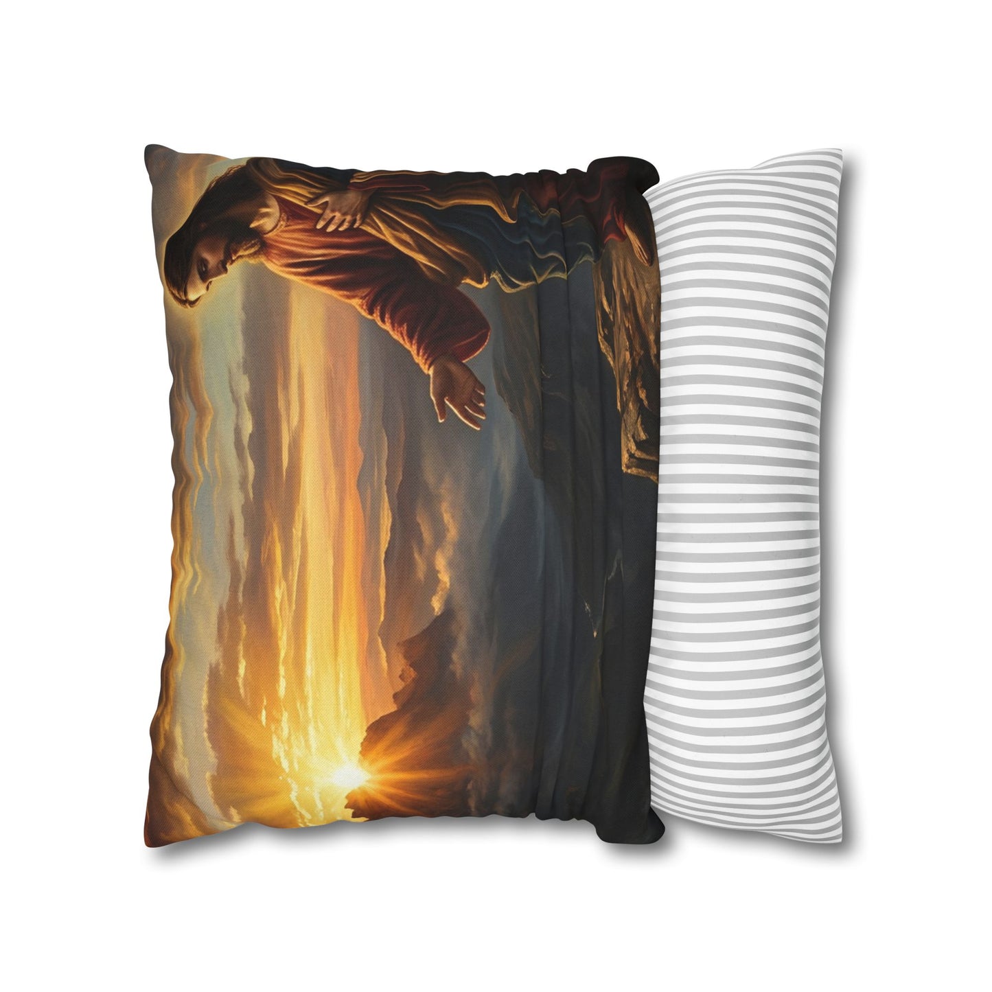 “Joy Comes in the Morning - Sunrise Over Dark Valley” - Pillowcase